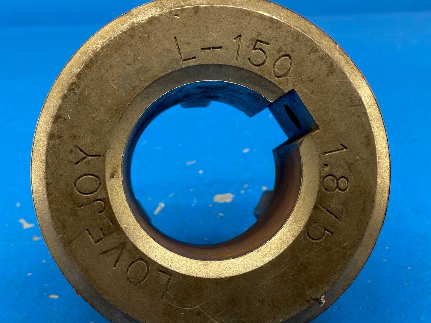 Lovejoy L-150 Jaw Coupling Hub 1.875 in Bore Finished w/ Keyway & SS, Iron Material