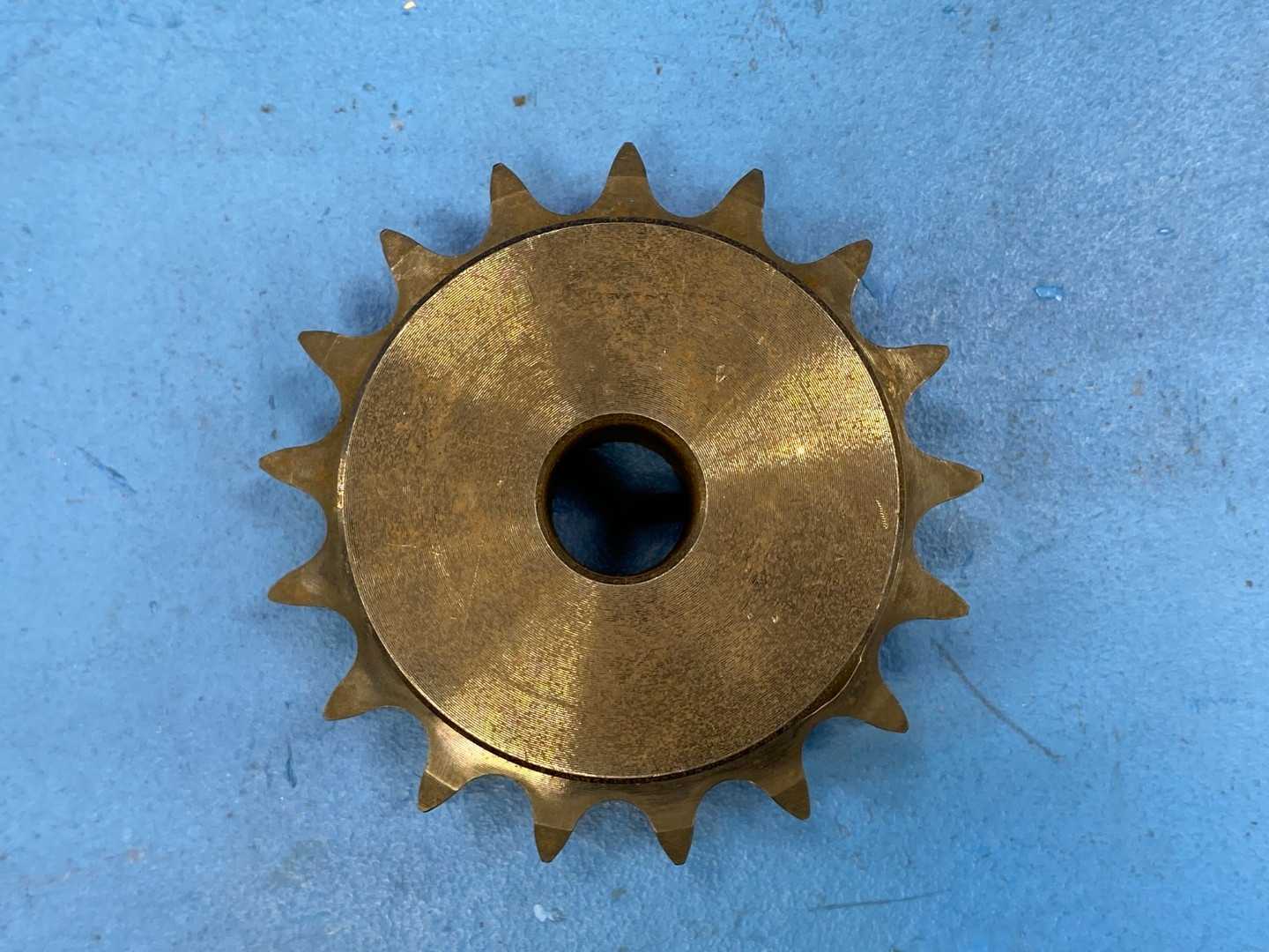 Martin D50B17H Double Roller Sprocket Bored to Size - B Hub, 17 Teeth, 0.75 in Stock Bore, Steel Material