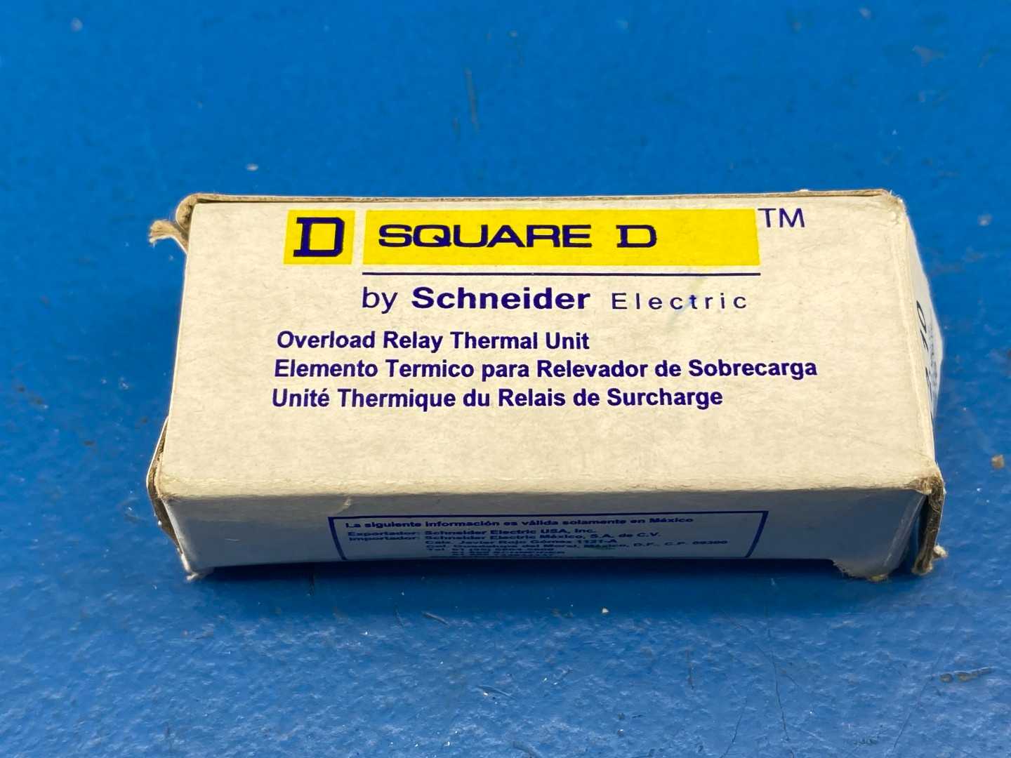 Square D B2.10 Thermal Unit 600V 1.34-1.64A Class 20 Overload Relay