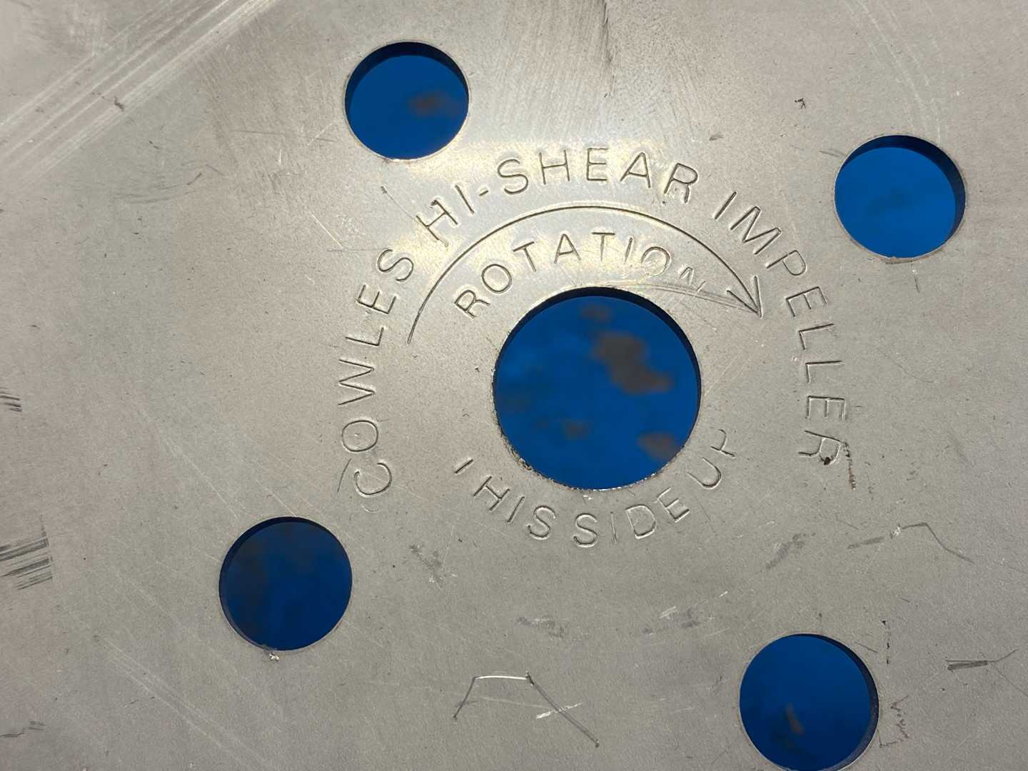 Cowless B10A0U HI-Shear Impeller, Industrial Mixing Blade 10" Diameter