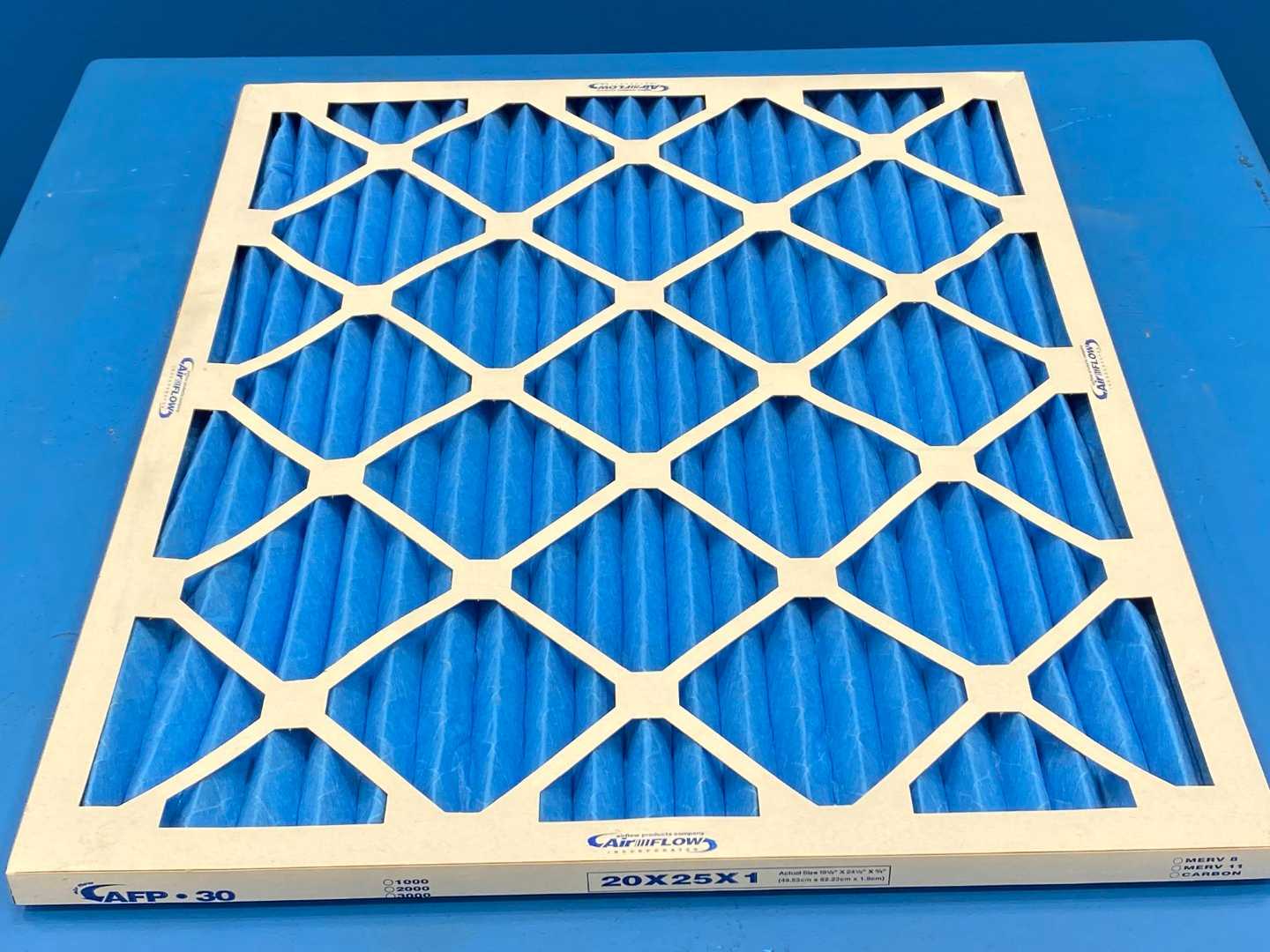 Airflow Products Company AFP2000-20251 Airflow Pleated Filter 20" x 25" x 1" Merv 8