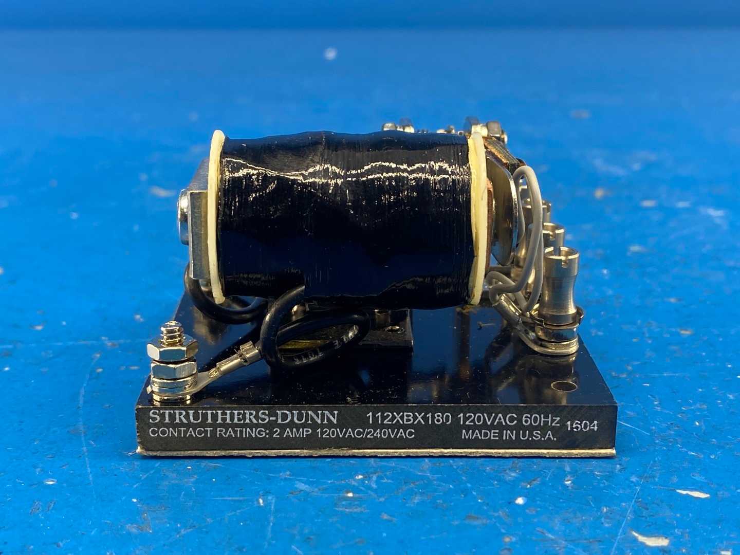 Struthers-Dunn 112XBX180 Low Coil power Sensitive Relay 120VAC Coil DPDT 2A 120/240VAC