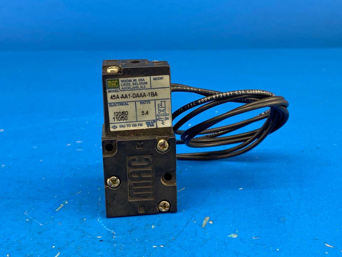 MAC 45A-AA1-DAAA-1BA, 20000 Action Automation & Control 003 (No Box)