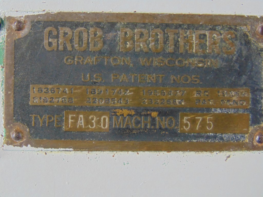 GROB FA-30 480V 60Hz 3PH, Heavy Duty Continous Filing Machine 