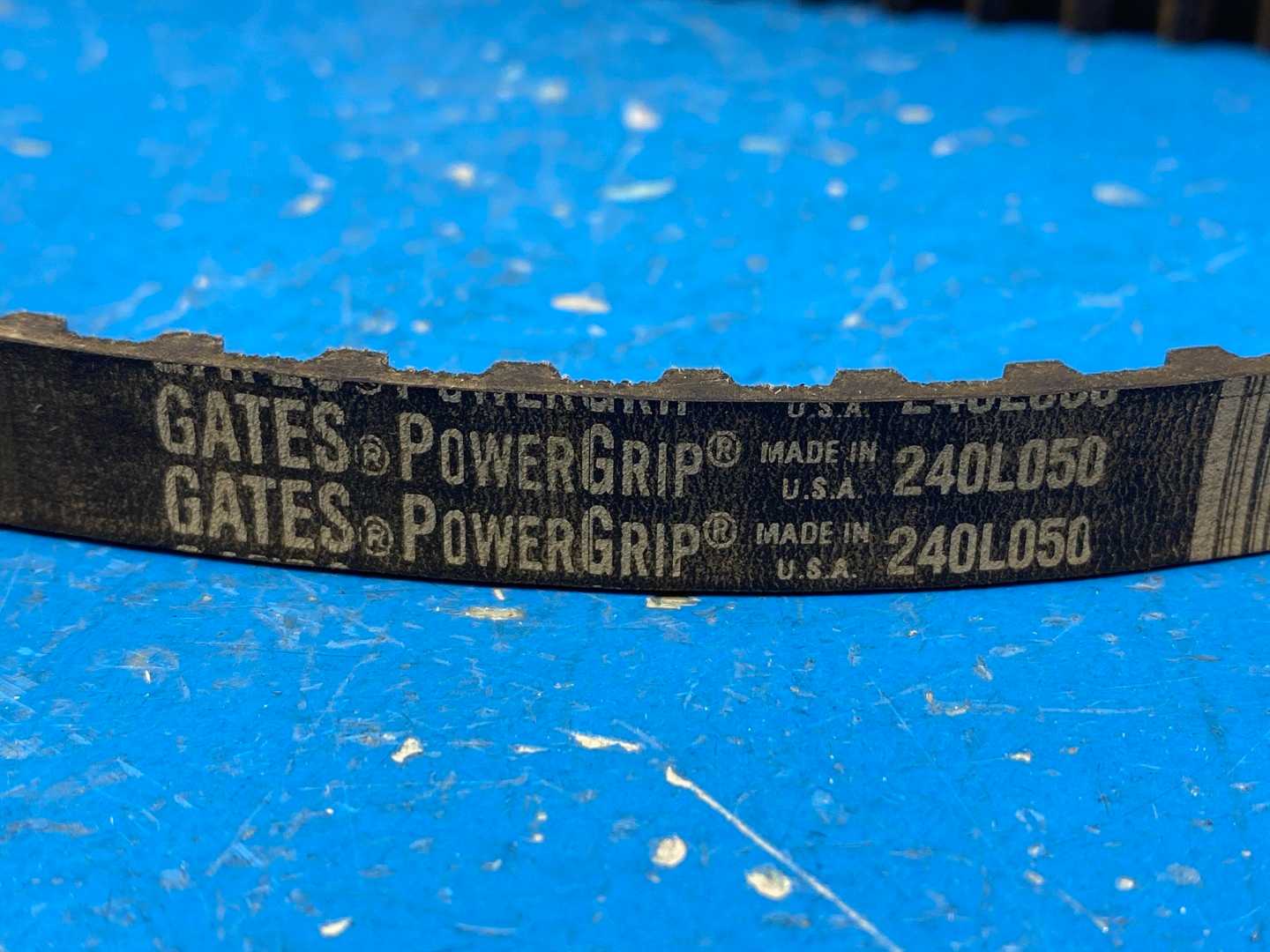 Gates 240L050 PowerGrip Industrial Timing Belt - L - Light Duty, 0.3750 in Pitch, 0.5000 in Width, 64 Teeth