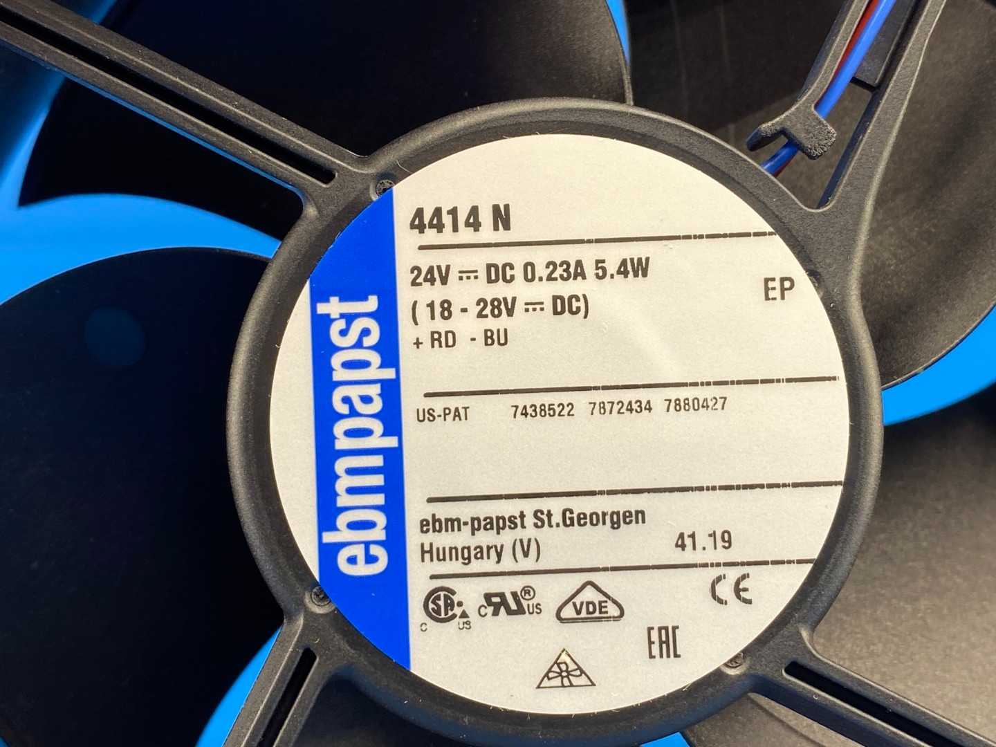 ebmPapst 4414N Axial Fan, 115V