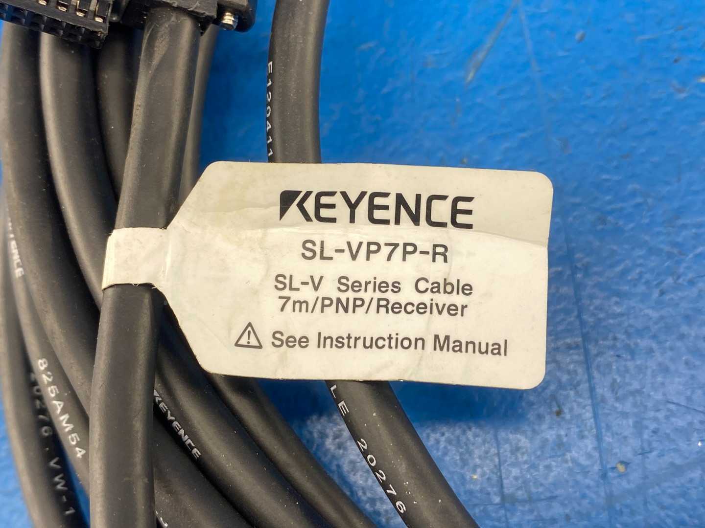 KEYENCE SL-VP7P-R – Safety Light Curtain Receiver Connection Cable (PNP), 7 m