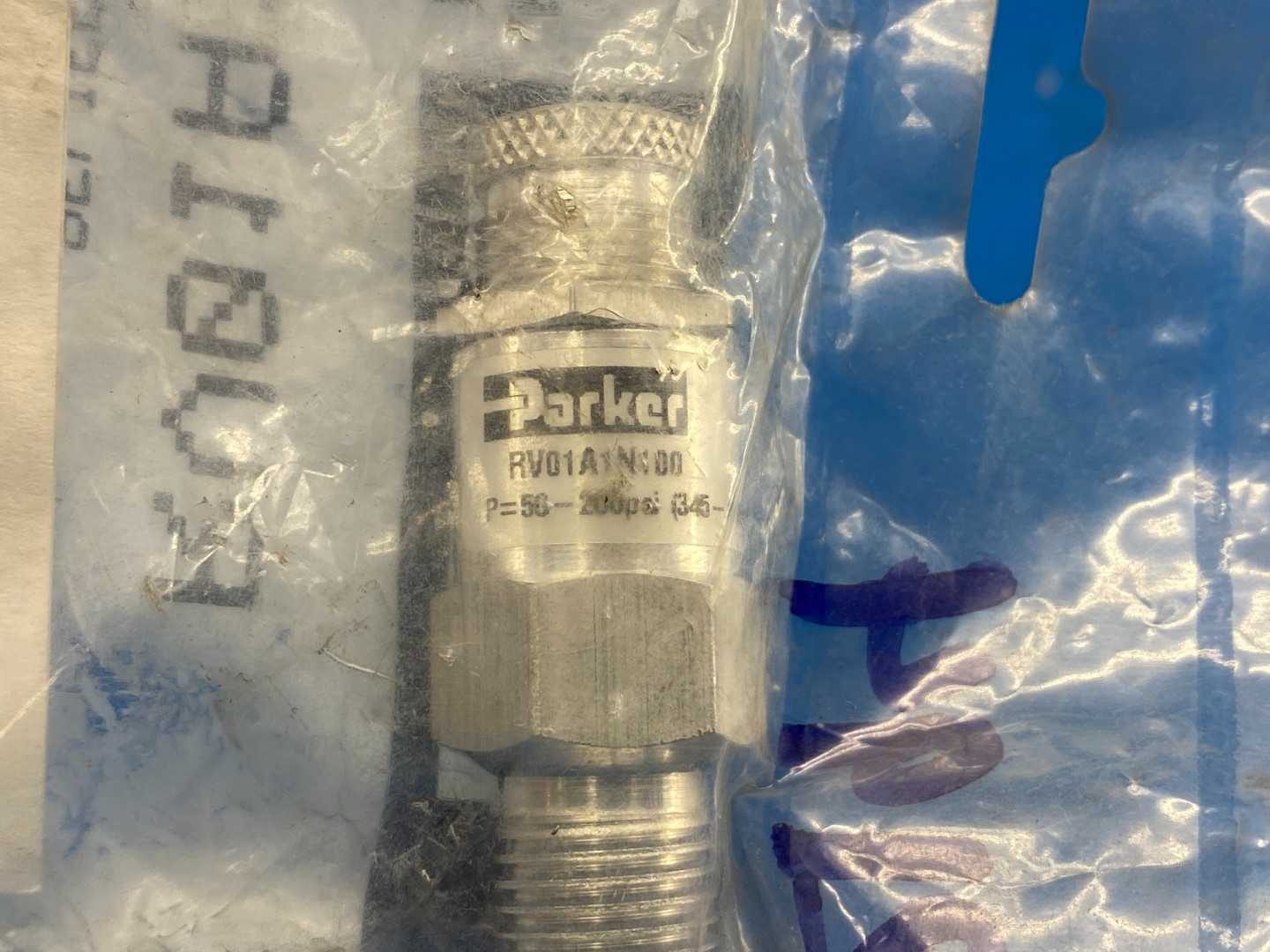 Parker RV01A1N100 1/4"NPT Male P=50-200PSI Compact Relief Valve