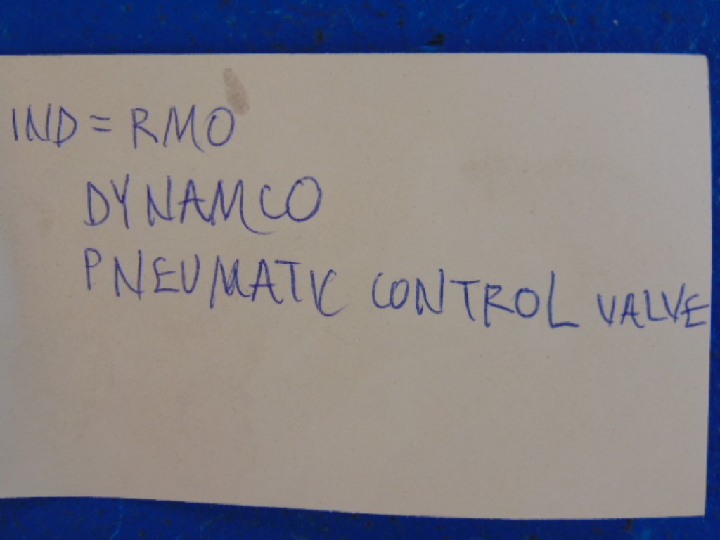 DYNAMCO 187-2 PNEUMATIC CONTROL VALVE