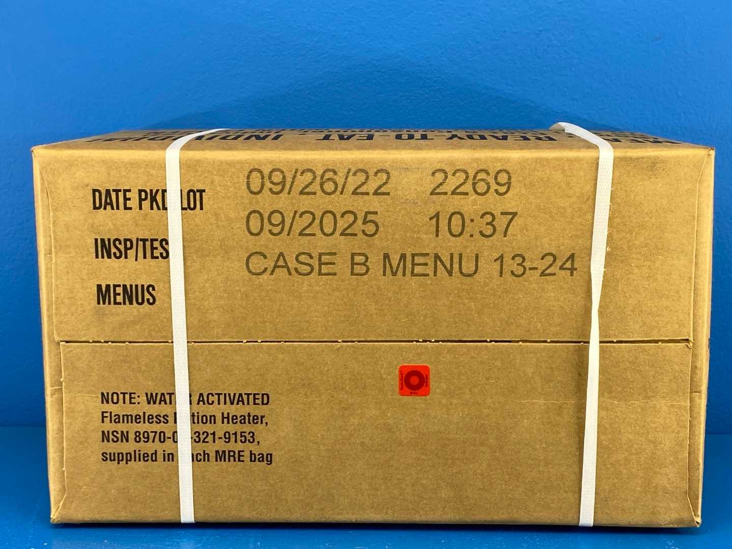 2025 MRE (12 PACK) U.S. Military Genuine Ready to Eat Meals (1 Case) Case A&B (Varies) 2025 Expiration