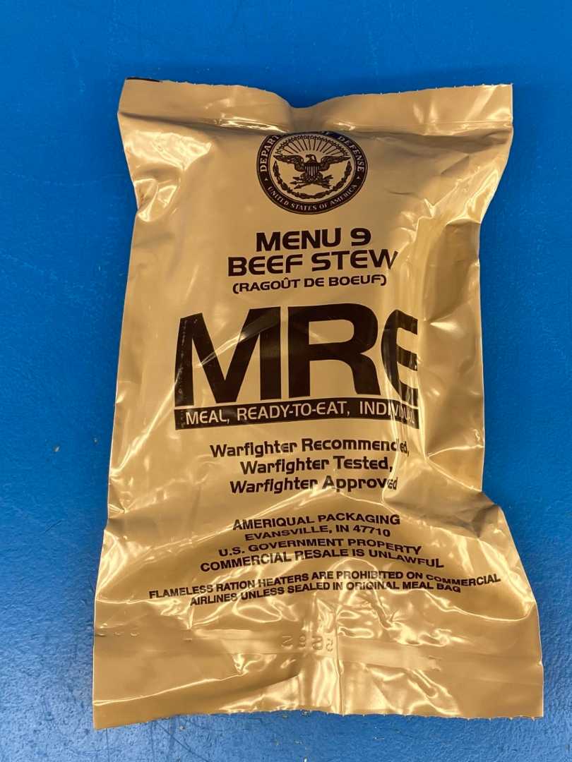 2025 MRE 1 Pallet 48 Cases (12 meals per case) MRE U.S. Military Ready to Eat Meals (1 Pallet) Case A&B  2025 Expiration