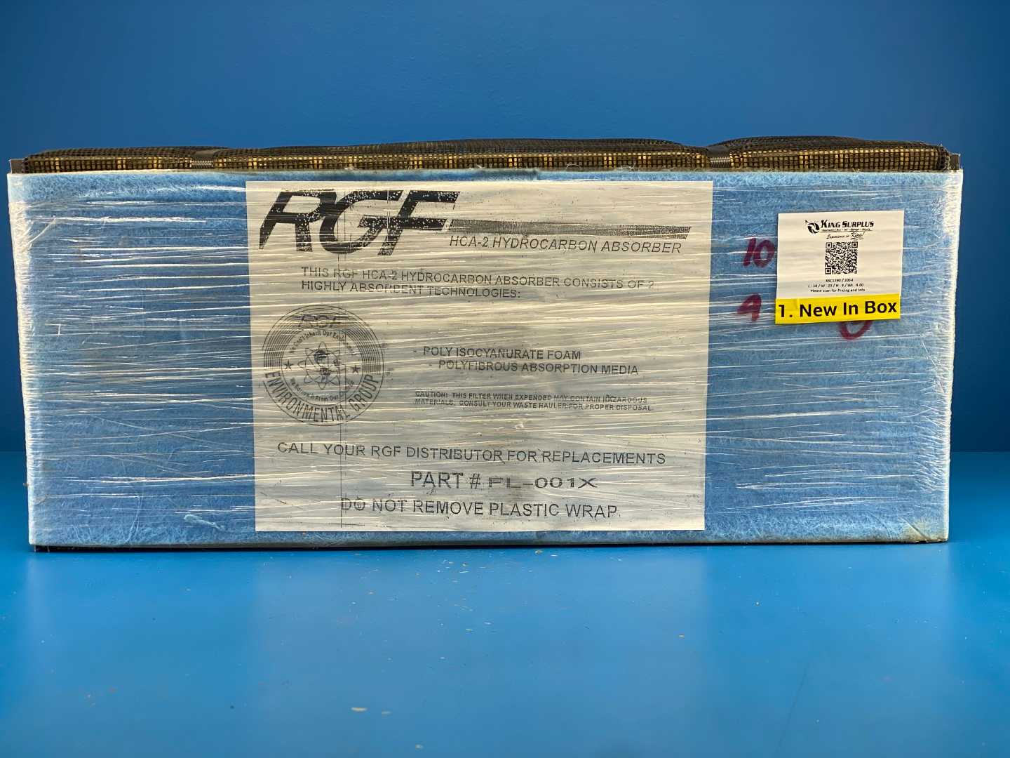 RGF FL-001-X HCA-2 Hydrocarbon Absorber Filter for Model SD-I & SD-I-XL Sewer Discharge Oil Water Separators