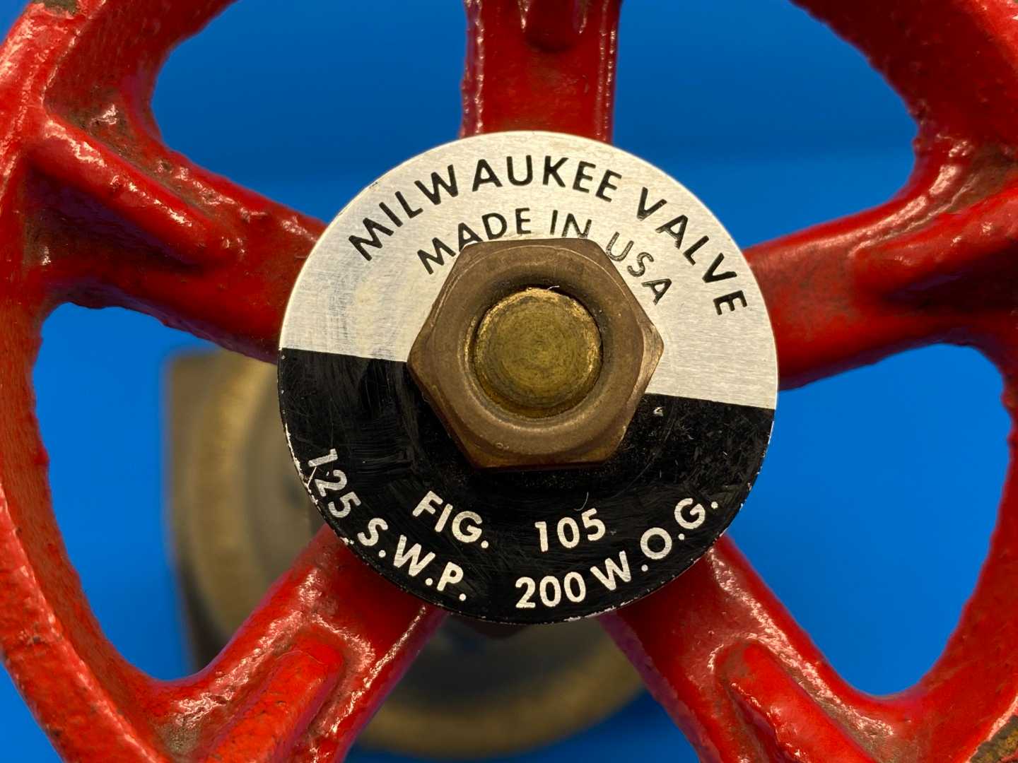 Milwaukee Valve Fig. 105, 1-1/4" Bronze Gate Valve 125 S.W.P, 200 W.O.G.