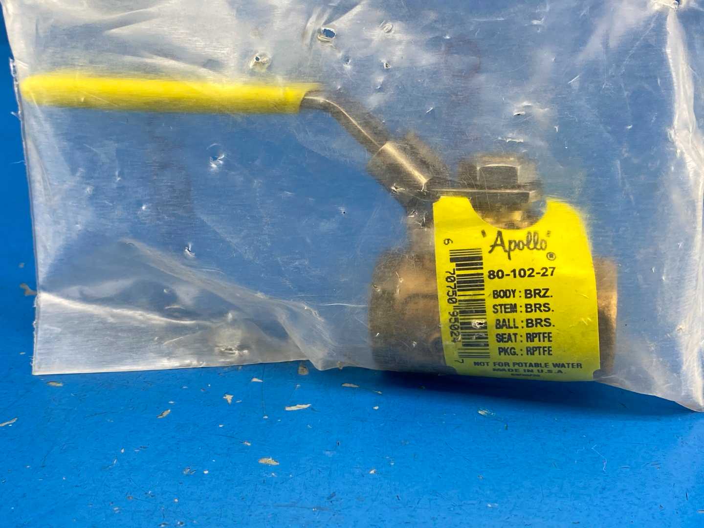 Apollo 80-102-27 Bronze Ball Valve 3/8" Port RPTFE