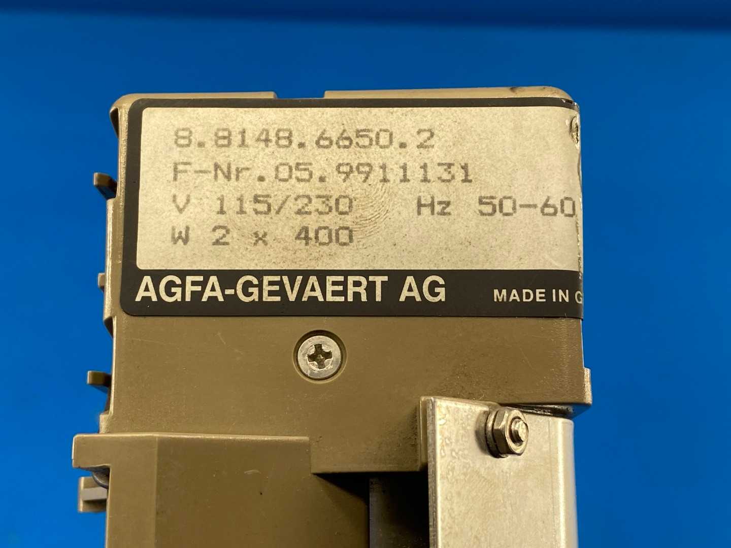 AGFA-GEVAERT AG, Film Processor Assembly 115/230V 50/60Hz W2 x 400