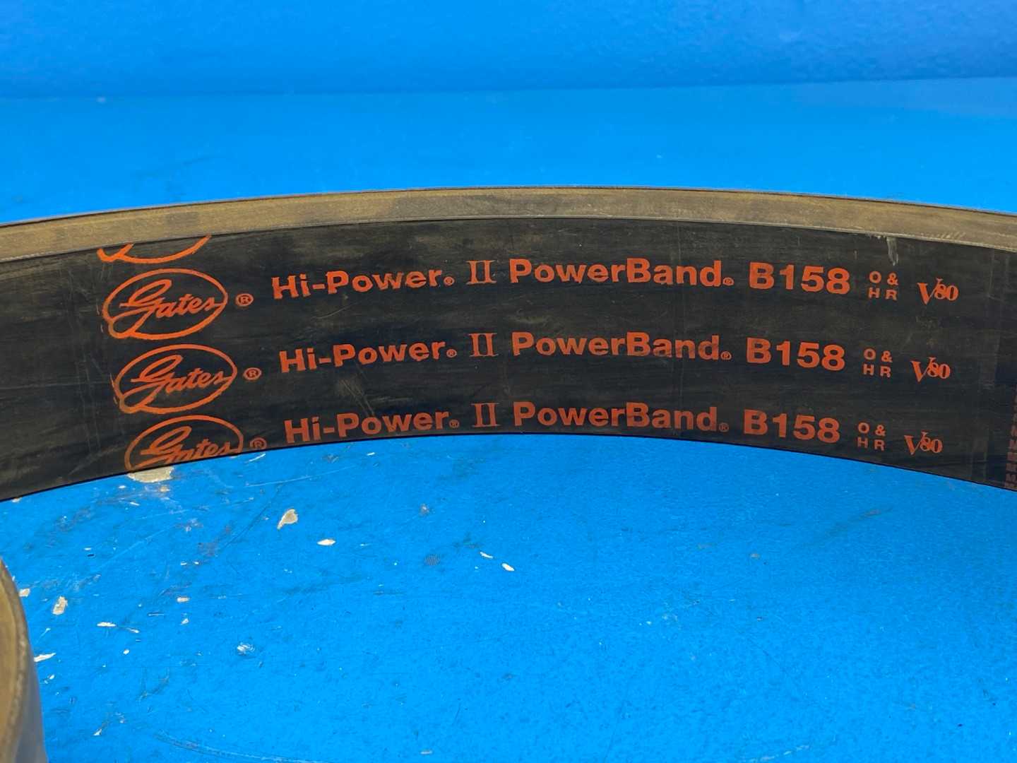 Gates B-158 Hi Power II Powerband V-Belt 3 Rib 2 Groove