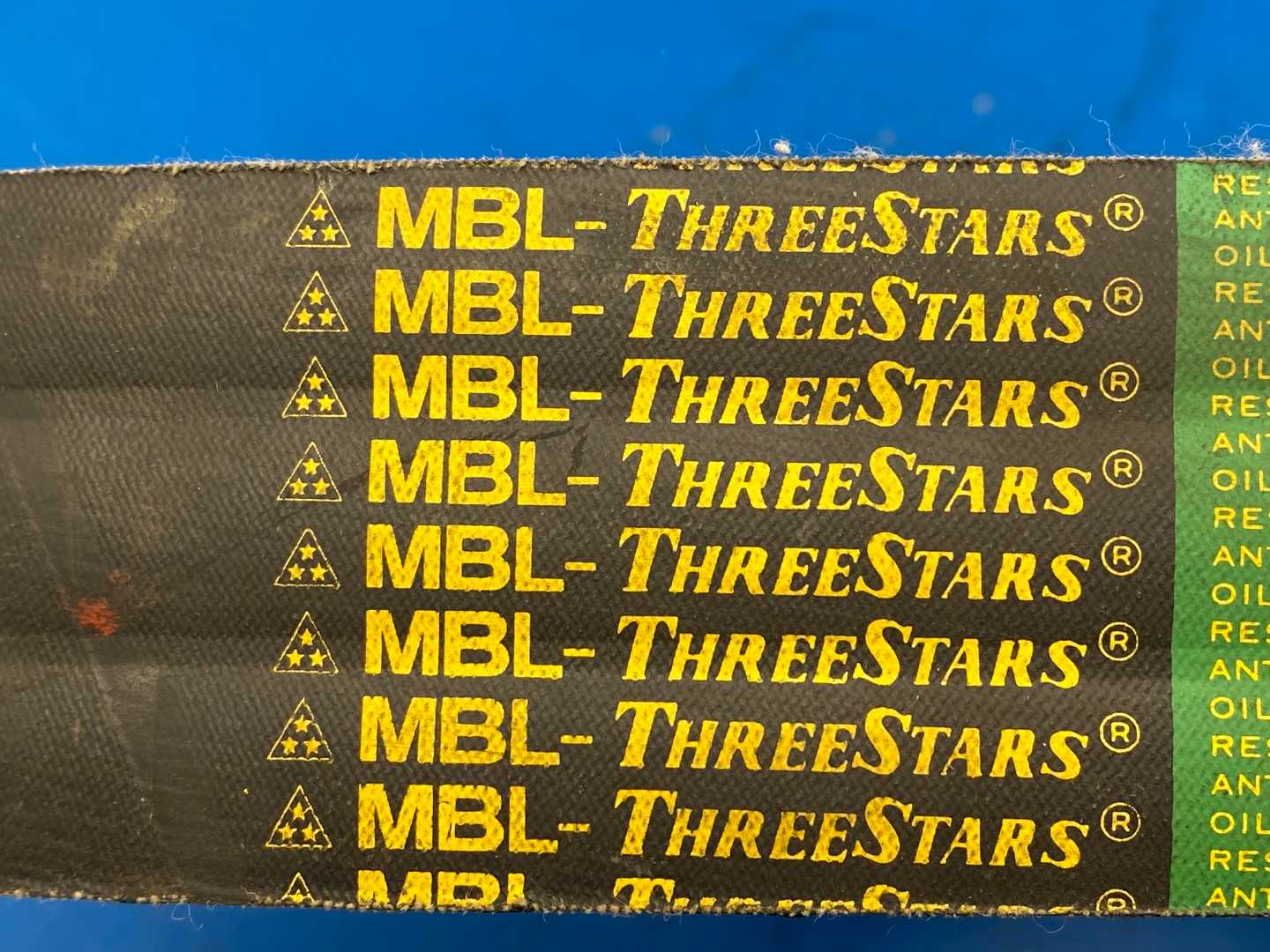 MBL-Three Stars B-158 Belt 3 Rib, 2 Groove V-Belt