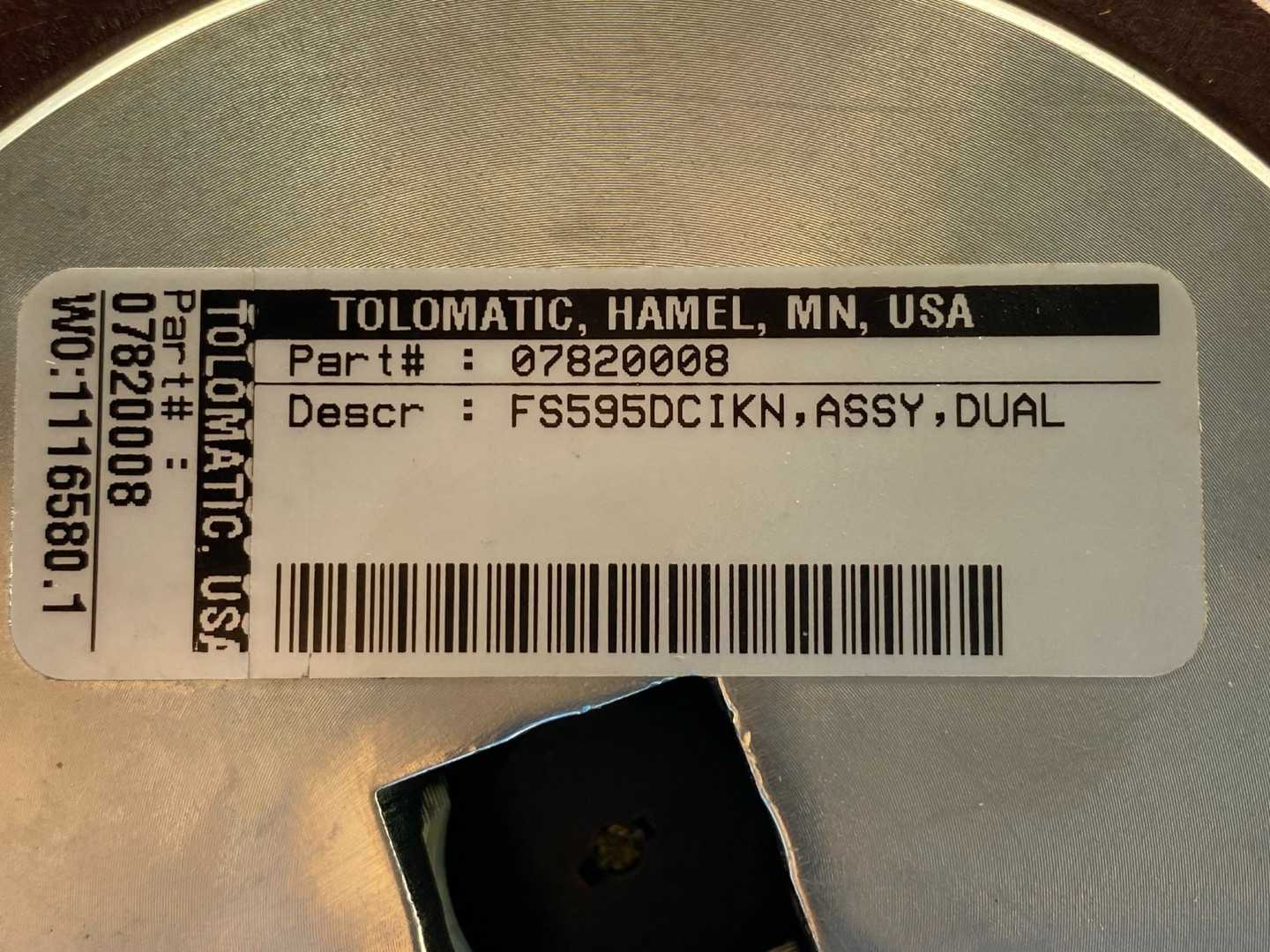 Tolomatic 07820008, FS595DCIKN, Spring-Actuated Brake FS595 Dual Series