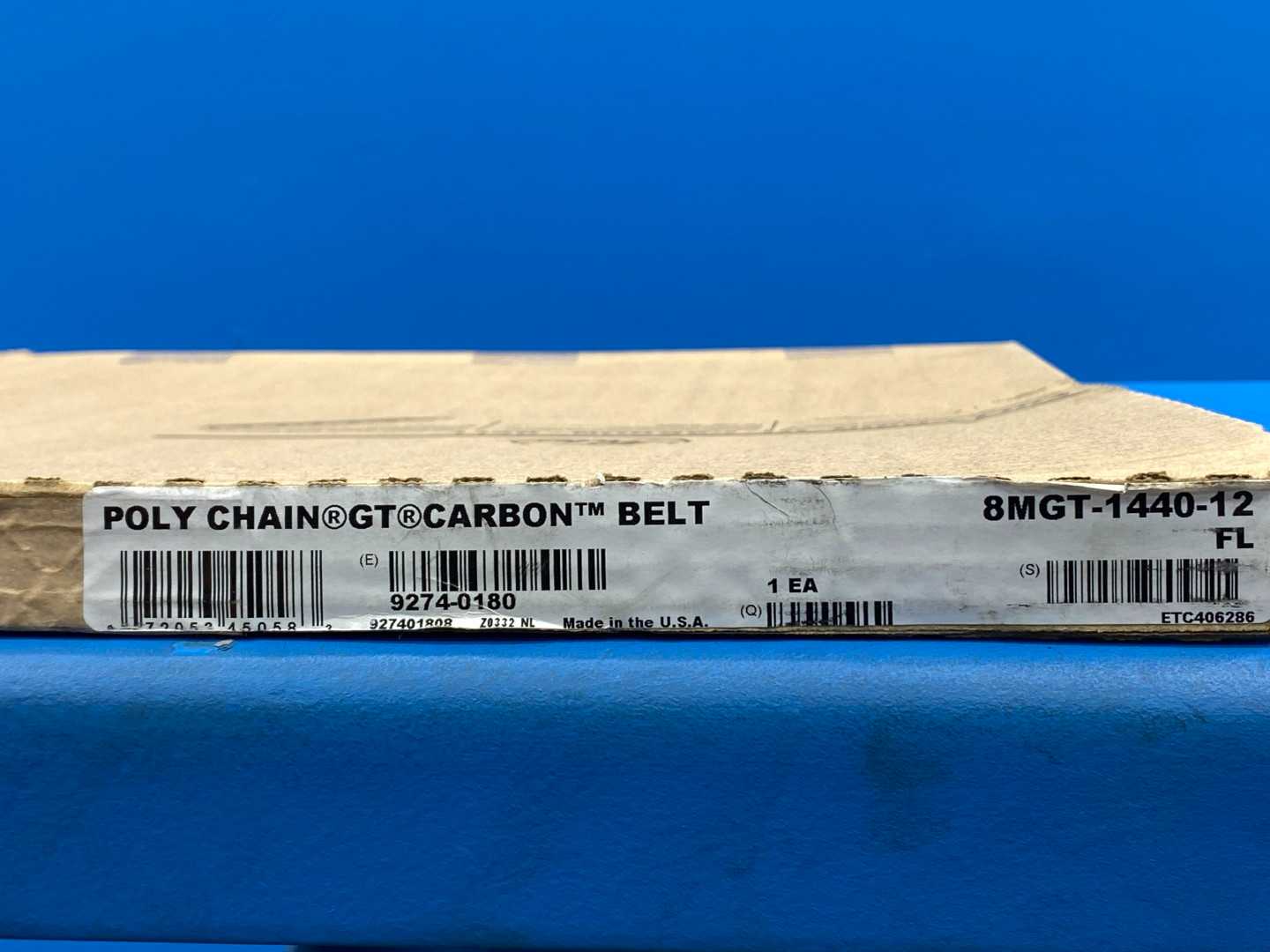 Gates 8MGT-1440-12 FL, Poly Chain GT Carbon Belt