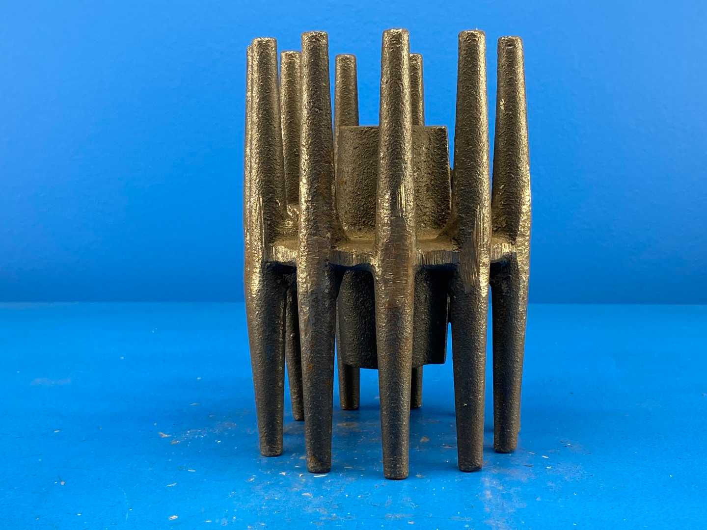 4-3/4"" x 6-78" Cast Iron Crowned Wing Conveyor Pulley, 11-Wing, 7/8" Straight Bore