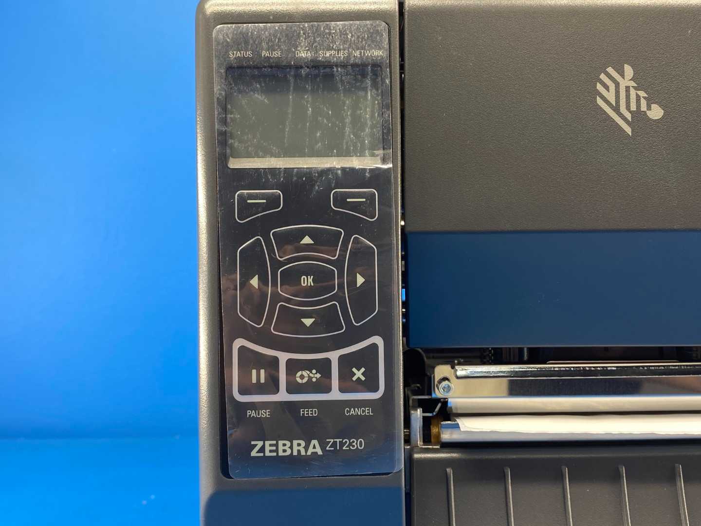 ZEBRA ZT230 Thermal Transfer and Direct Thermal Industrial Monochrome Barcode Label Printer 4" Print Width, 203 DPI