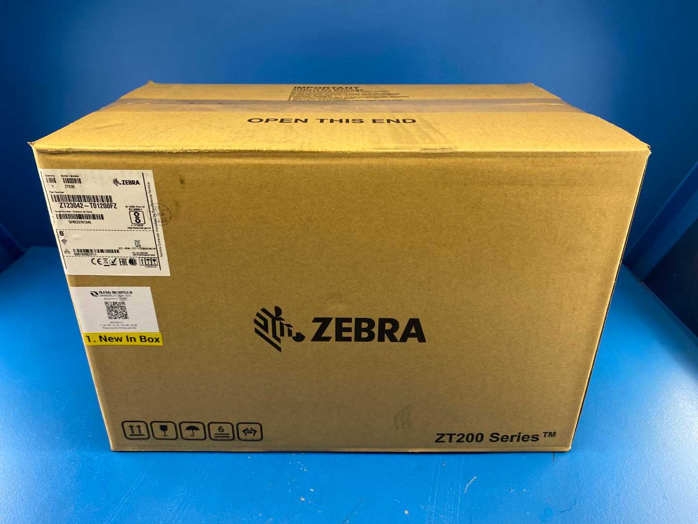 ZEBRA ZT230 Thermal Transfer and Direct Thermal Industrial Monochrome Barcode Label Printer 4" Print Width, 203 DPI
