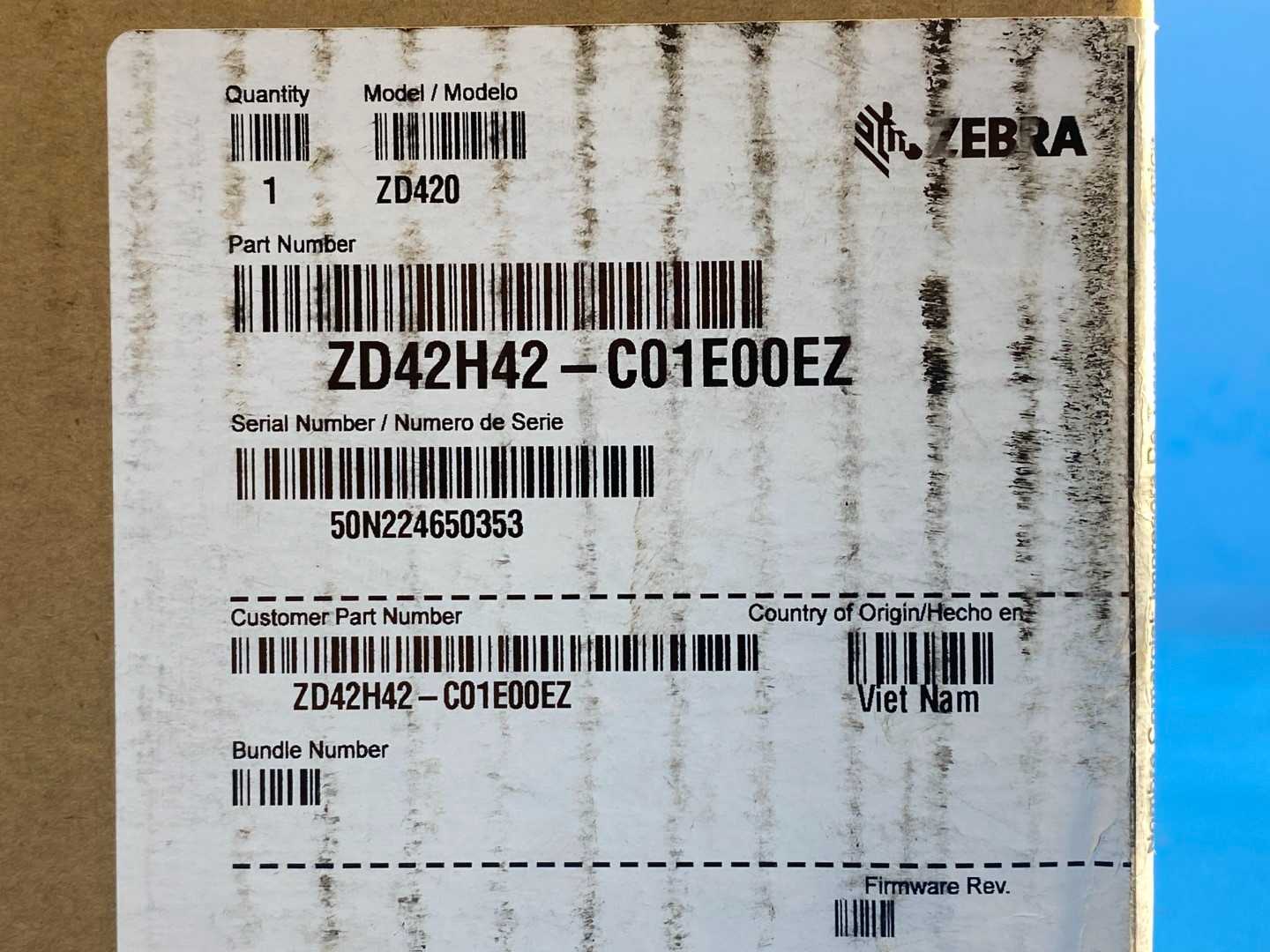 ZEBRA ZD420 Thermal Transfer Printer