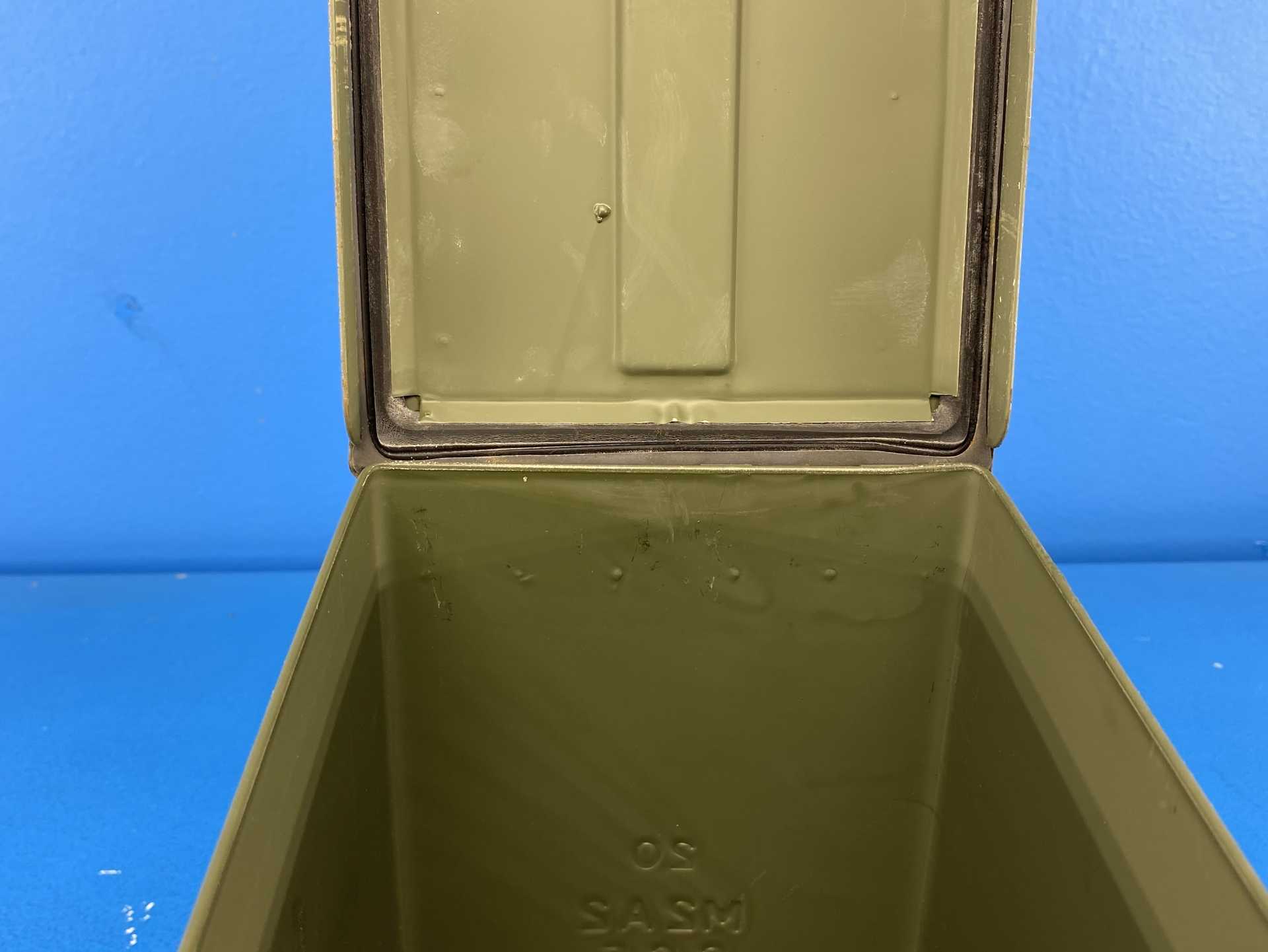 U.S. Military Surplus M2A2 Ammo Can (Pack of 2) 50 Cal | Cleaned & Lubed | Watertight Seal | Good Hinges | Made by SCF
