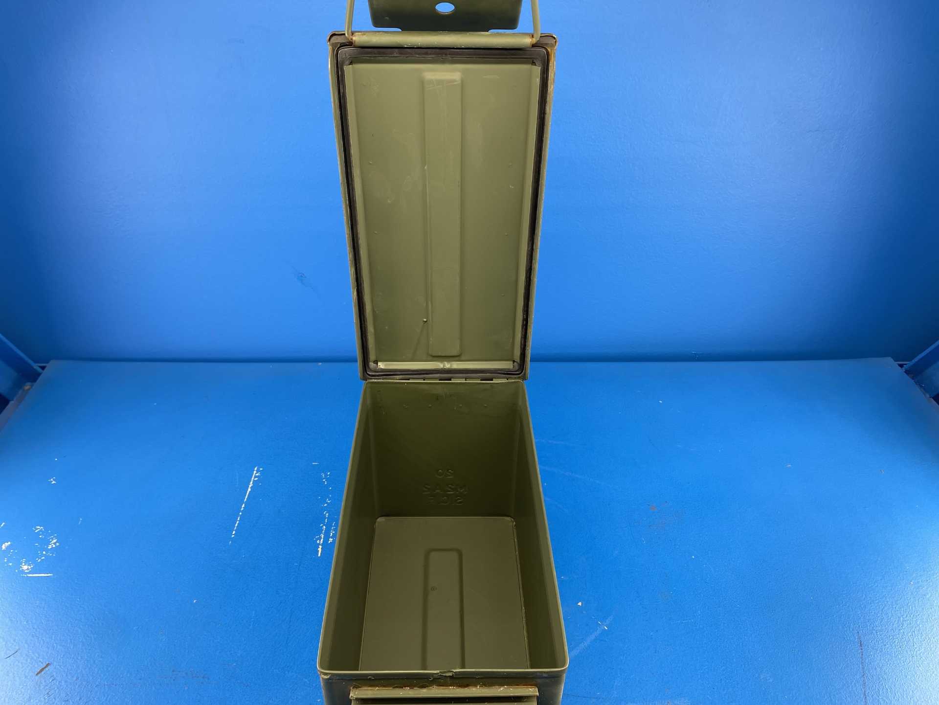 U.S. Military Surplus M2A2 Ammo Can (Pack of 2) 50 Cal | Cleaned & Lubed | Watertight Seal | Good Hinges | Made by SCF