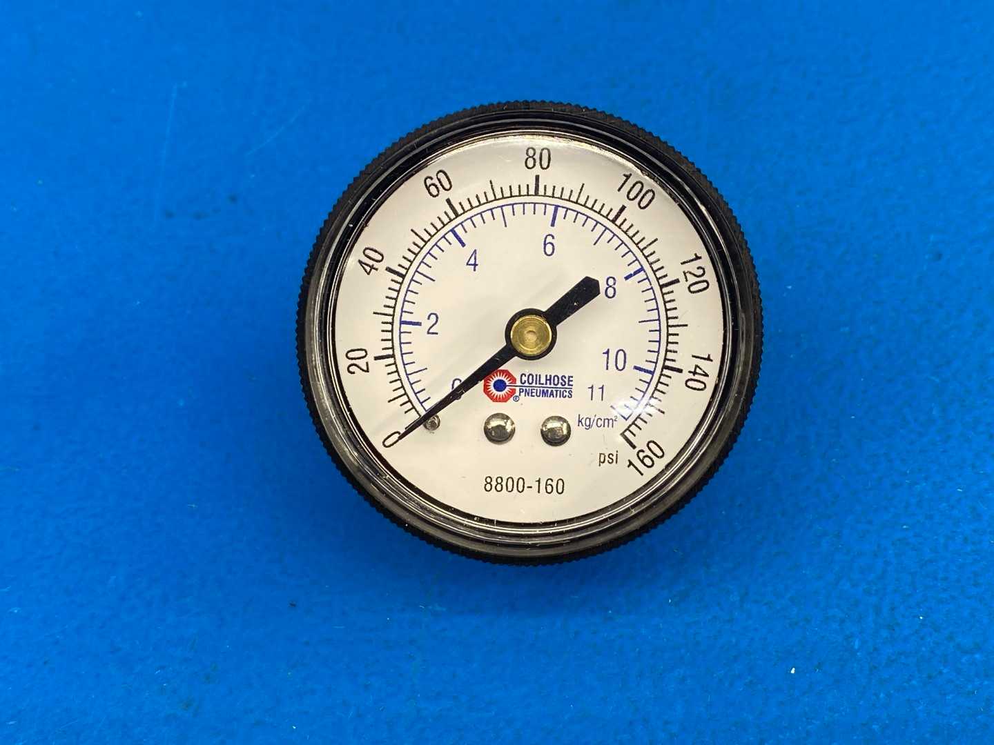 Coilhose Pneumatics 8808GK, 1" Regulator, Tamperproof w/ Gauge