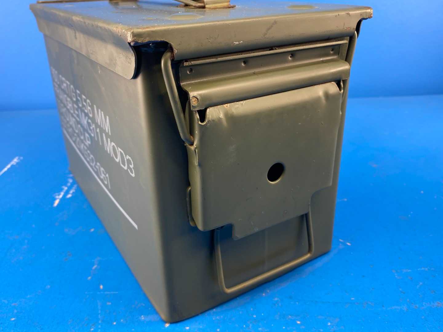 Pack of 2 - Ammo Can U.S. Military Surplus M2A2 (Stamped) .50 Cal 5.56mm (Stencil) Grade 3 