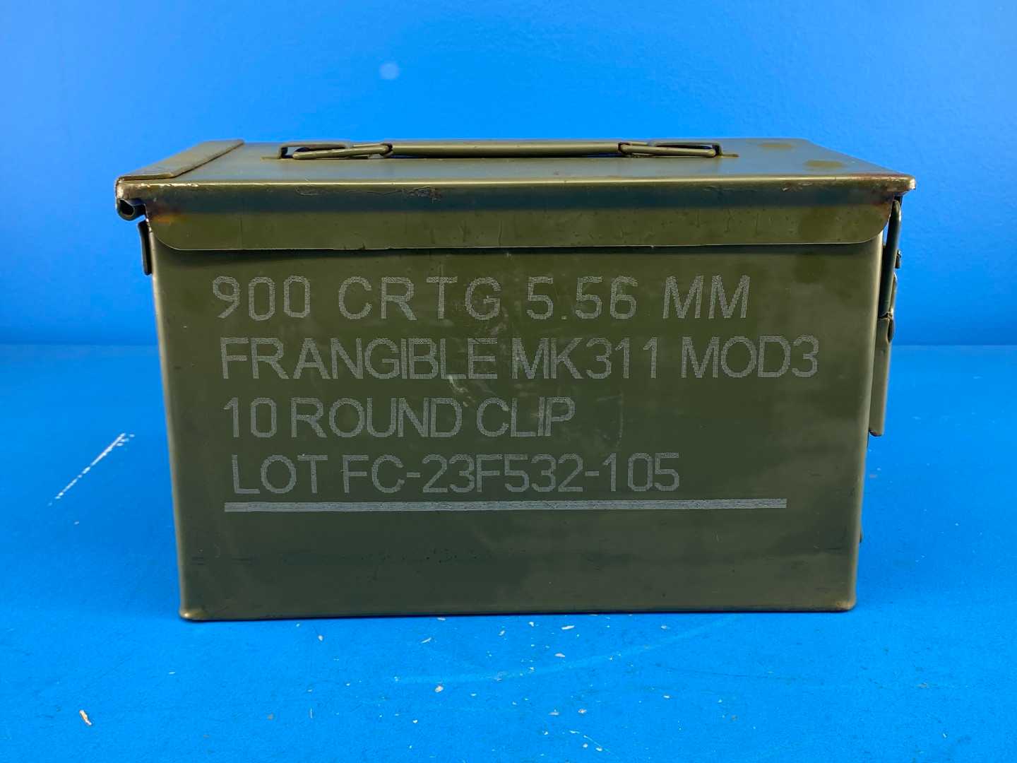 Pack of 2 - Ammo Can U.S. Military Surplus M2A2 (Stamped) .50 Cal 5.56mm (Stencil) Grade 2