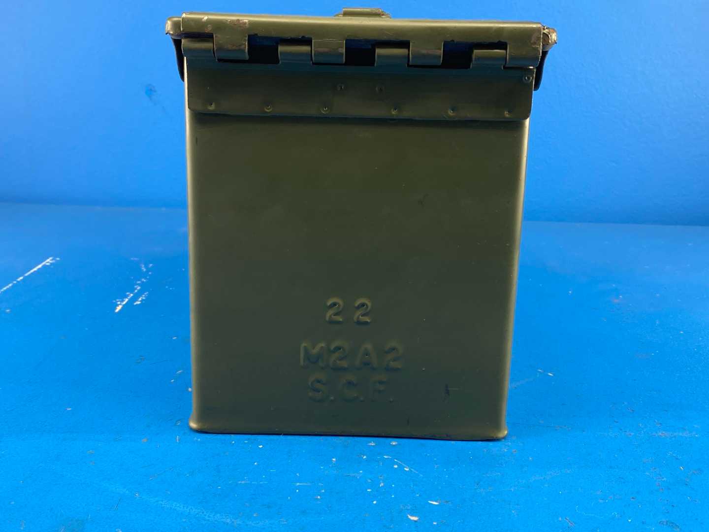 Pack of 2 - Ammo Can U.S. Military Surplus M2A2 (Stamped) .50 Cal 5.56mm (Stencil) Grade 2