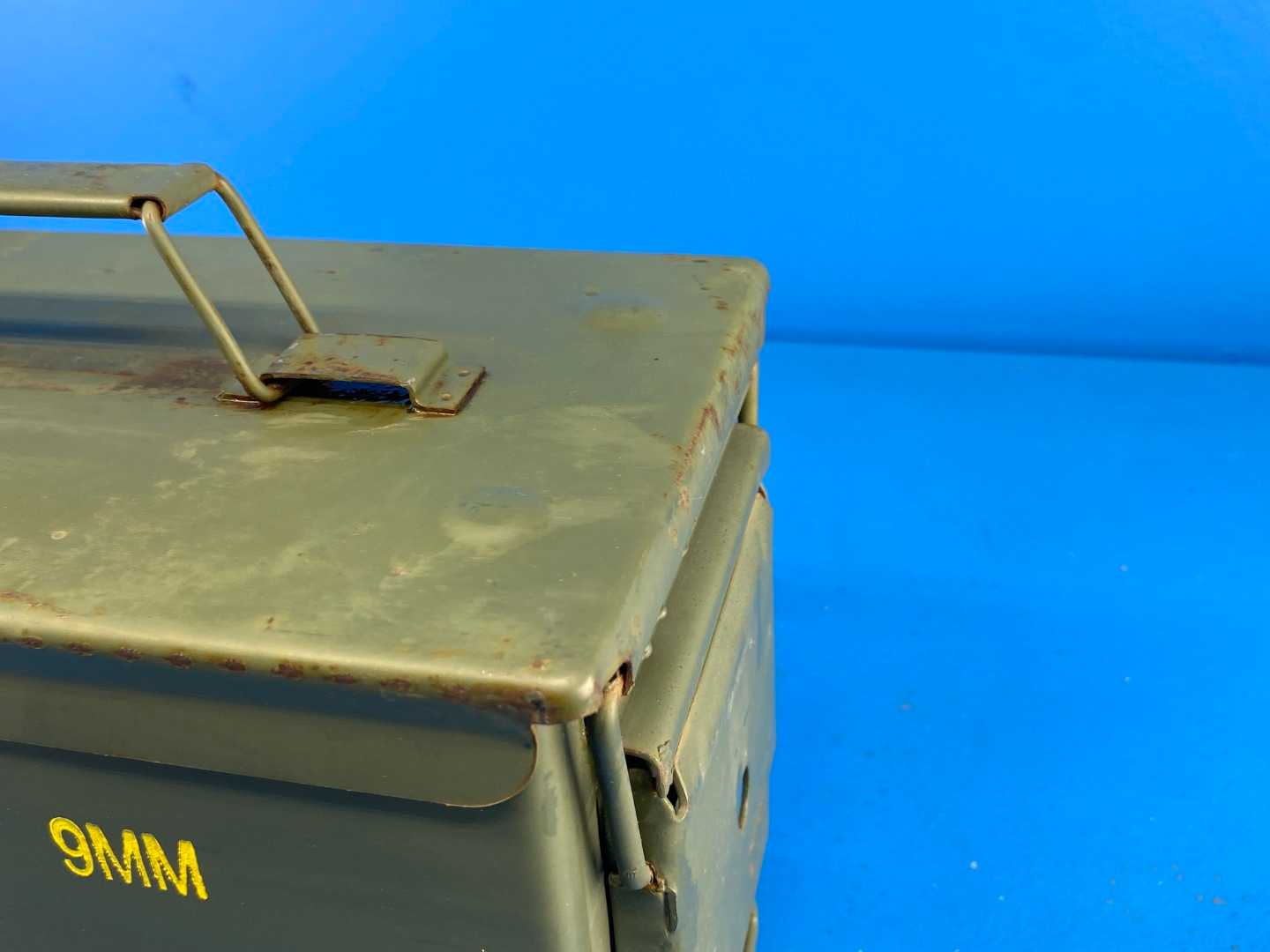 Pack of 2 - Ammo Can U.S. Military Surplus MK254 MOD 0 (Stamped) 9mm (Yellow Stencil) Grade 3
