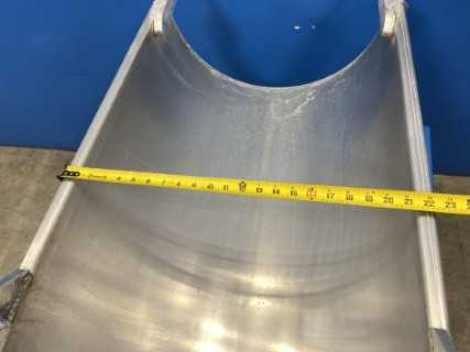 3 ft. Aluminum Concrete Extension Chute (No Handle)