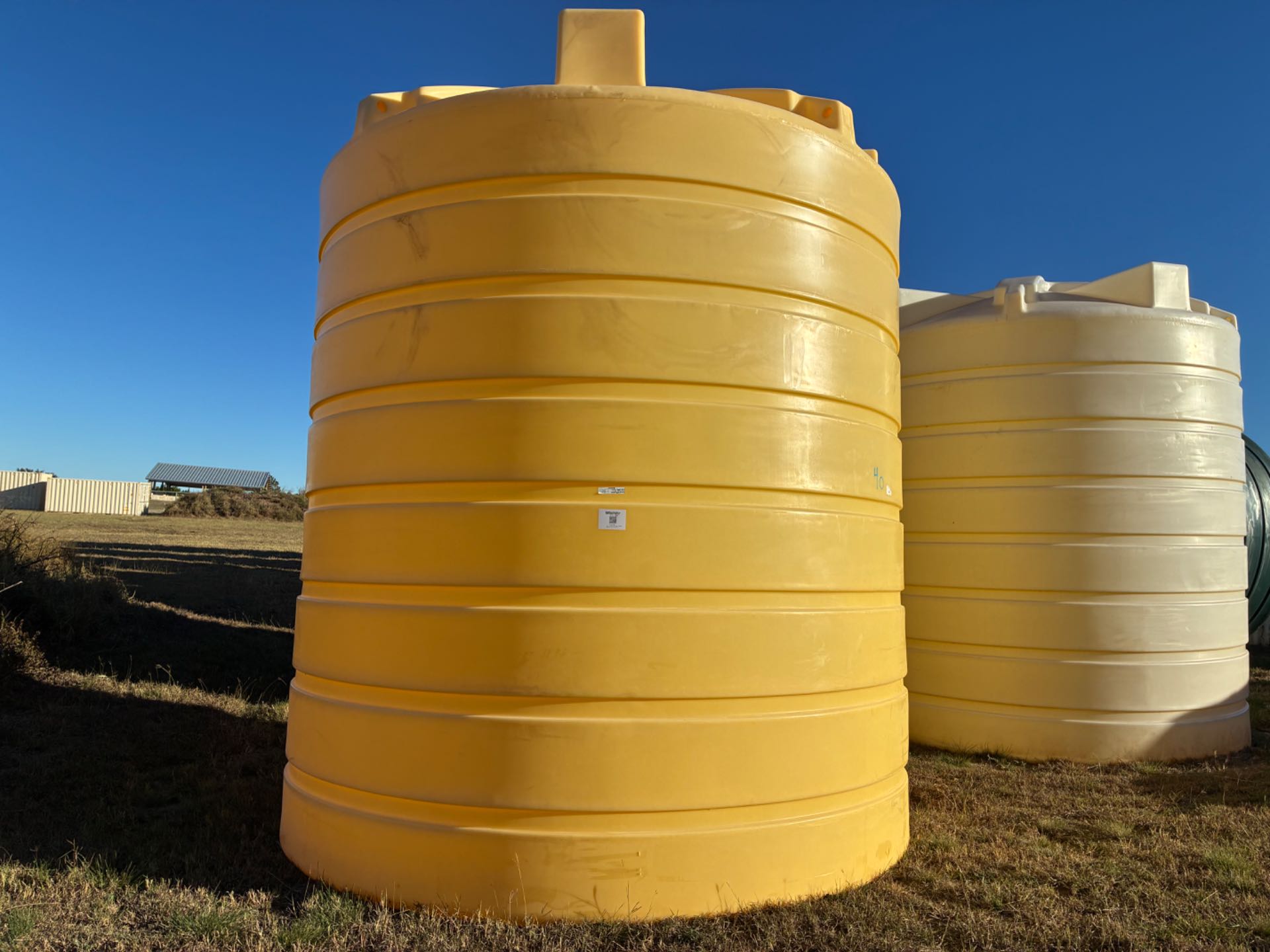 6,250 Gallon Flat Bottom Storage Tank - Yellow