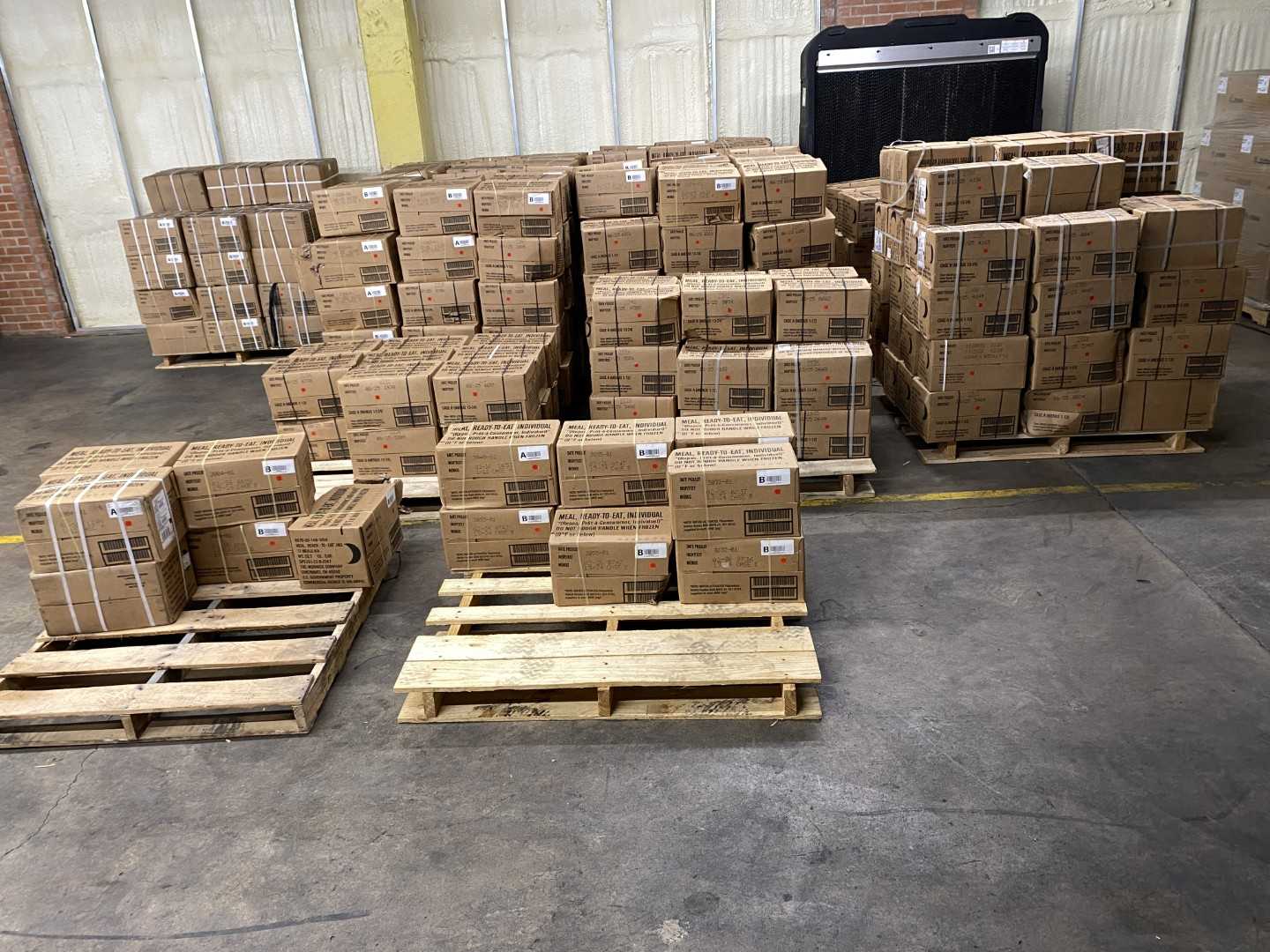 6.25, 7.25, 8.25 MRE Cases, Sealed Pouches, Cardboard Case Cosmetically Damaged (PLEASE READ ITEM DESCRIPTION)