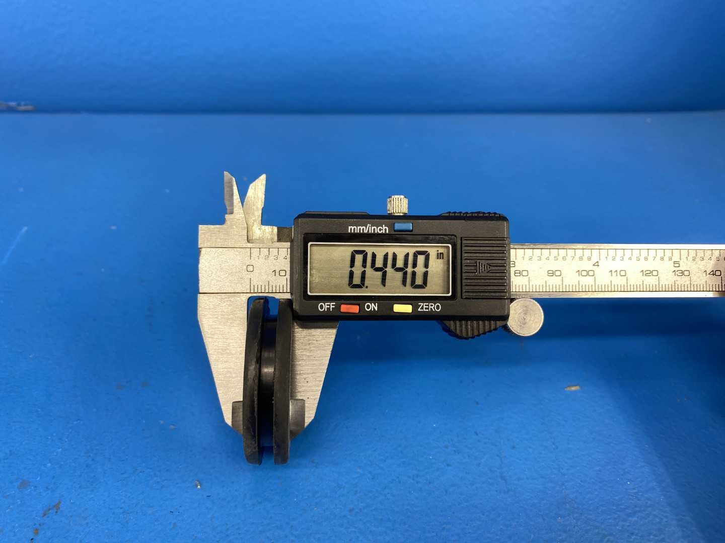 Rubber Grommet Lot of Approximately 750 Pieces 1.80" OD x 1.09" ID x 0.44" Thick 0.35" Groove, 0.16" Lip