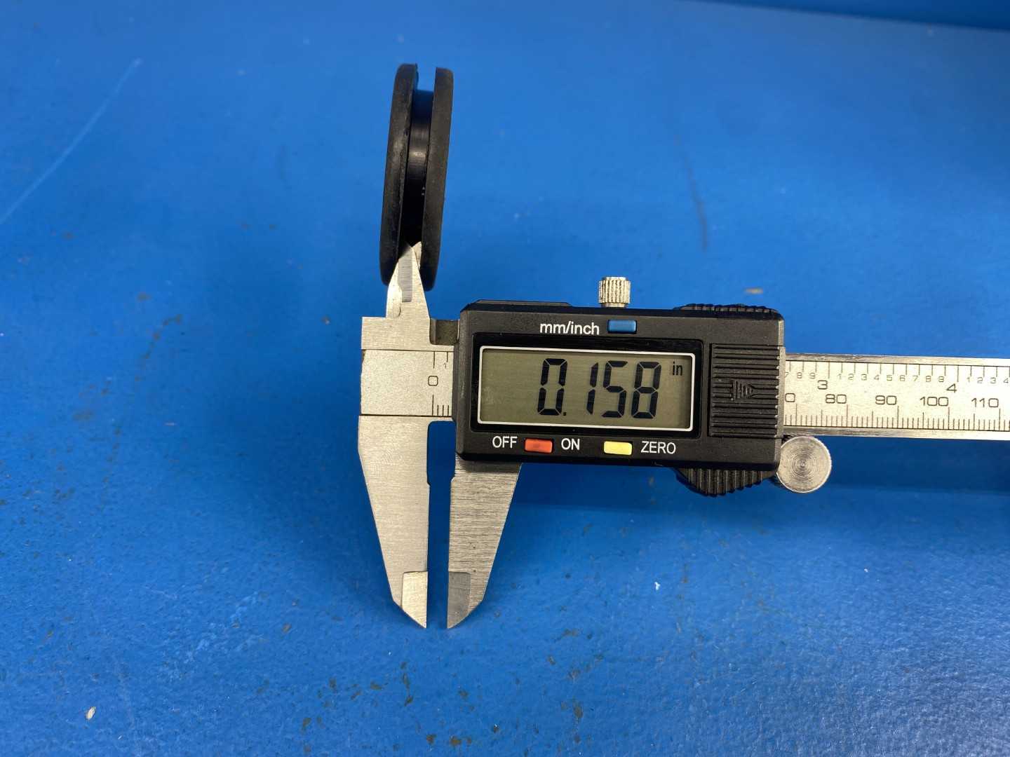 Rubber Grommet Lot of Approximately 750 Pieces 1.80" OD x 1.09" ID x 0.44" Thick 0.35" Groove, 0.16" Lip