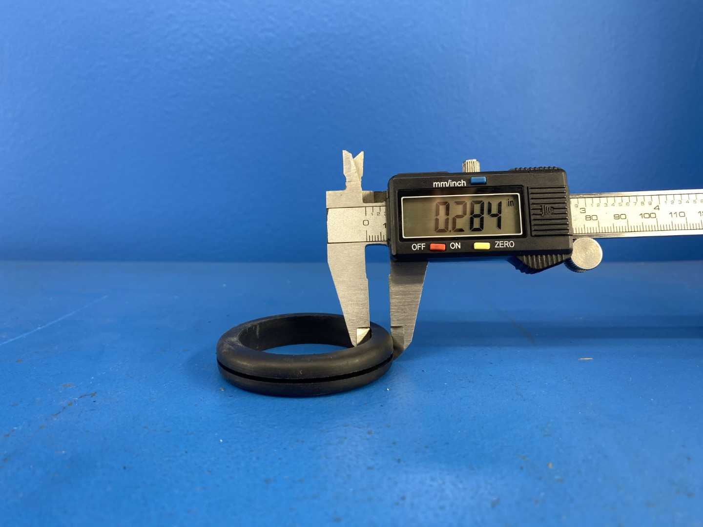 Rubber Grommet Lot of Approximately 1700 Pieces 2.27" OD x 1.80" ID x 0.40" Thick 0.28" Groove, 0.06" Lip