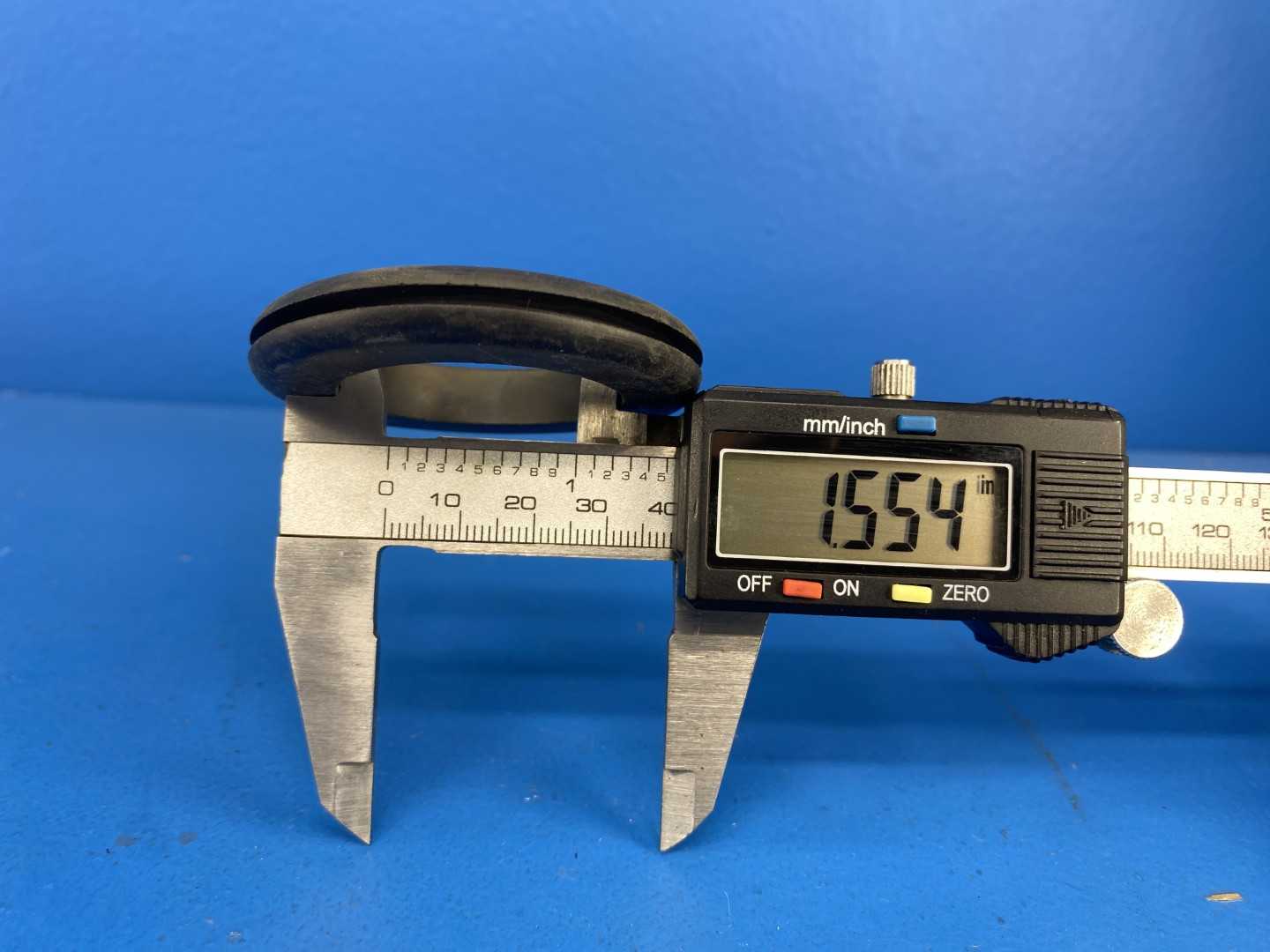 Rubber Grommet Lot of Approximately 1696 Pieces 2.36" OD x 1.55" ID x 0.36" Thick 0.43" Groove, 0.13" Lip