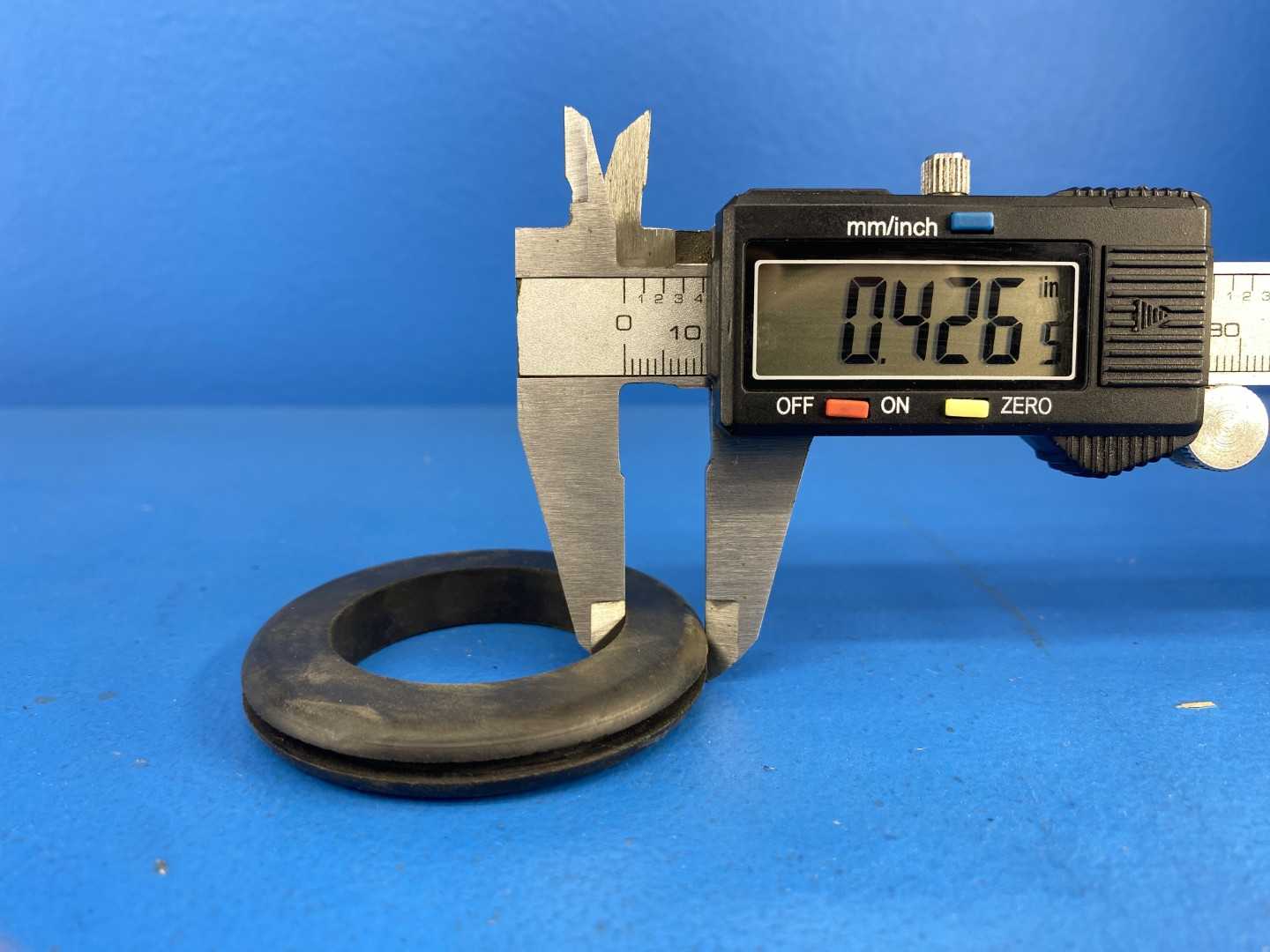 Rubber Grommet Lot of Approximately 1696 Pieces 2.36" OD x 1.55" ID x 0.36" Thick 0.43" Groove, 0.13" Lip