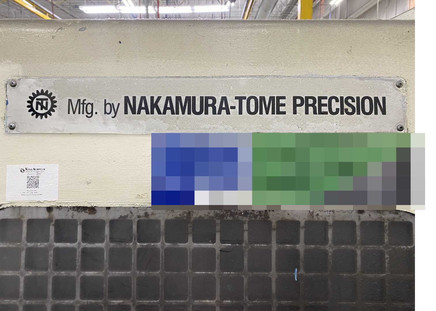 PARTS UNIT Nakamura-Tome Slant-4B CNC Horizontal Turning Center (HTC), Fanuc Panel, 12" Chuck, 33.86" Swing Over Bed, 20.47" Swing Over Saddle, 18.31" Turning Diameter