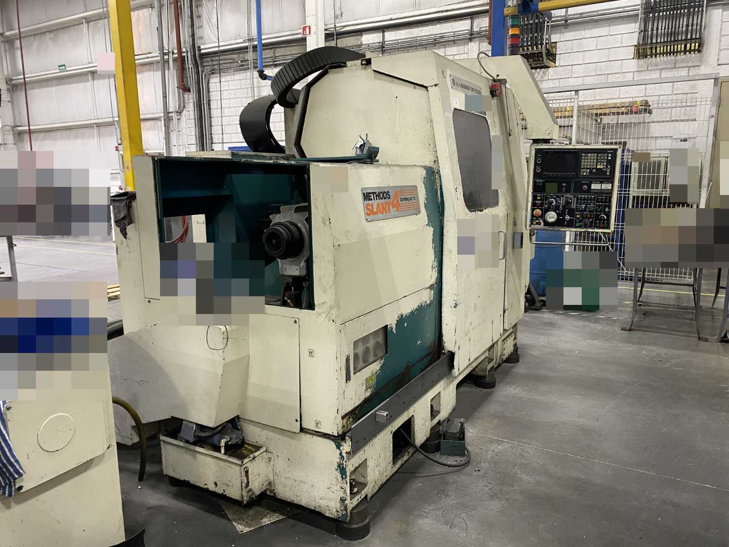 PARTS UNIT Nakamura-Tome Slant-4B CNC Horizontal Turning Center (HTC), Fanuc Panel, 12" Chuck, 33.86" Swing Over Bed, 20.47" Swing Over Saddle, 18.31" Turning Diameter