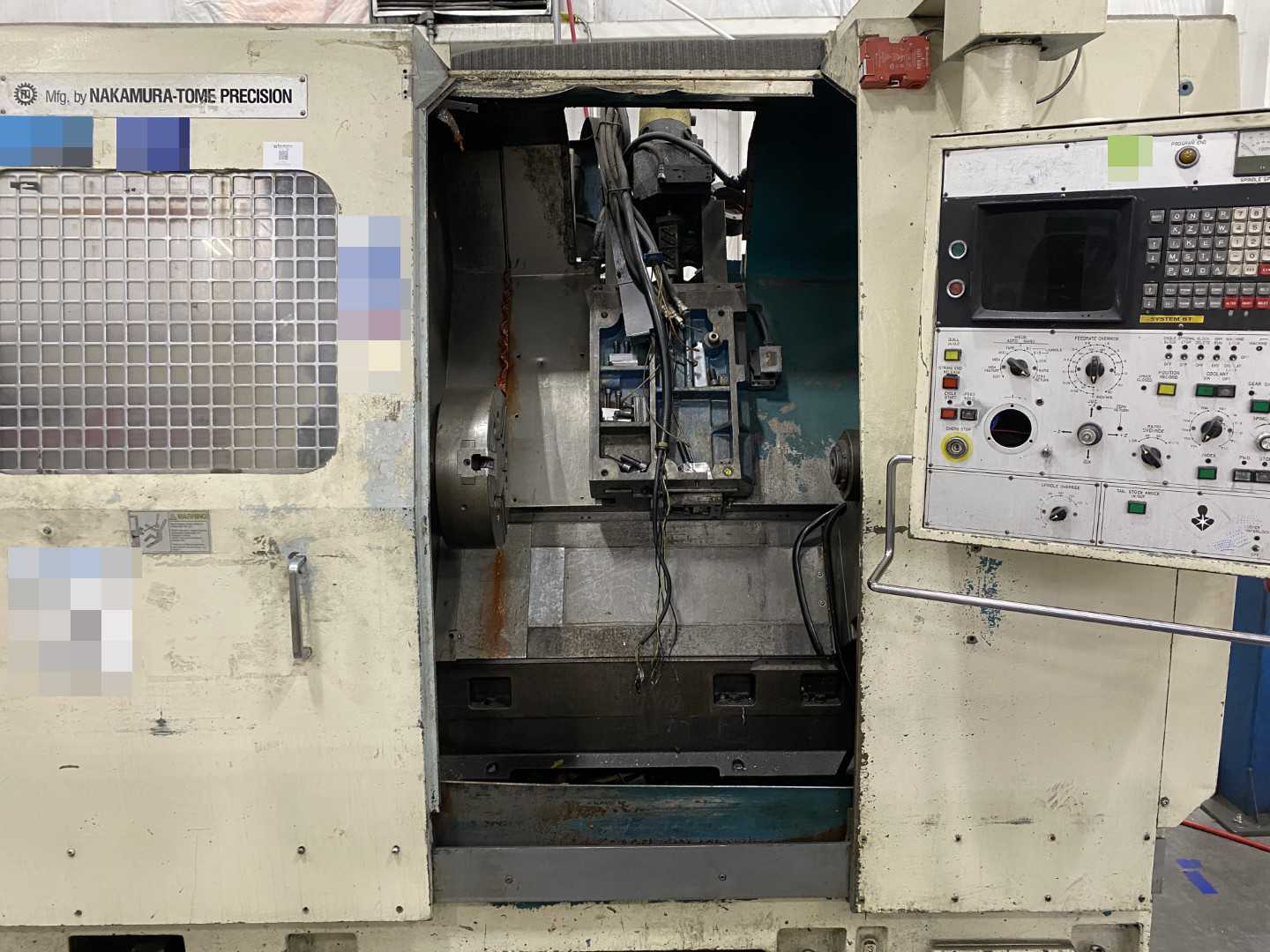 PARTS UNIT Nakamura-Tome Slant-4B CNC Horizontal Turning Center (HTC), Fanuc 6T, 12" Chuck, 33.86" Swing Over Bed, 20.47" Swing Over Saddle, 18.31" Turning Diameter