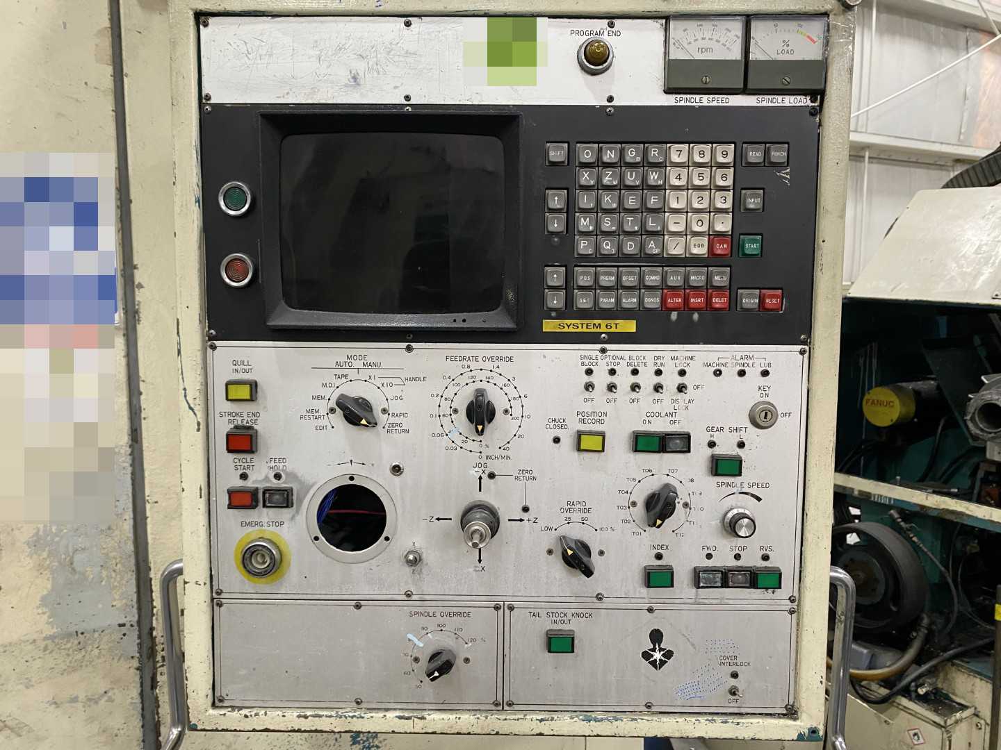 PARTS UNIT Nakamura-Tome Slant-4B CNC Horizontal Turning Center (HTC), Fanuc 6T, 12" Chuck, 33.86" Swing Over Bed, 20.47" Swing Over Saddle, 18.31" Turning Diameter