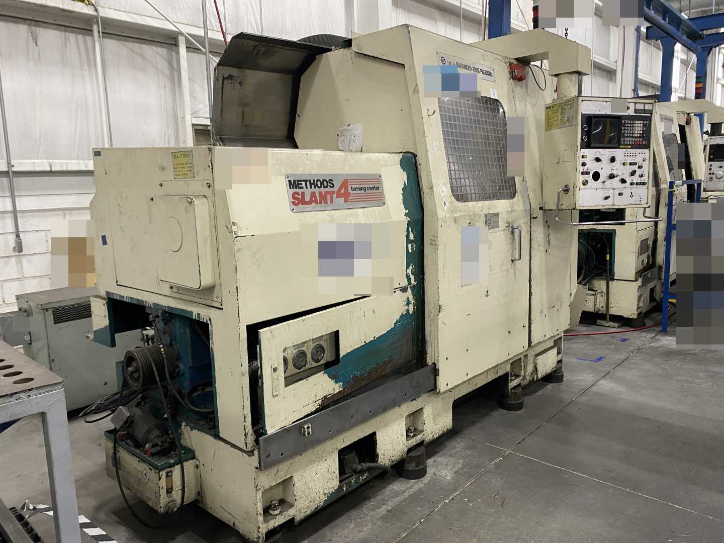 PARTS UNIT Nakamura-Tome Slant-4B CNC Horizontal Turning Center (HTC), Fanuc 6T, 12" Chuck, 33.86" Swing Over Bed, 20.47" Swing Over Saddle, 18.31" Turning Diameter