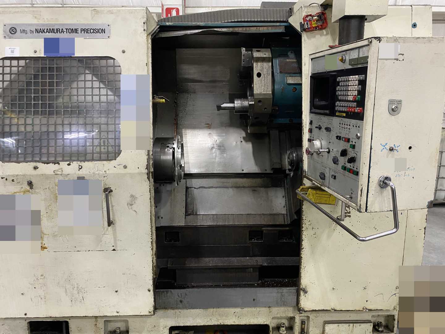 PARTS UNIT Nakamura-Tome Slant-4B CNC Horizontal Turning Center (HTC), Fanuc 6T, 12" Chuck, 33.86" Swing Over Bed, 20.47" Swing Over Saddle, 18.31" Turning Diameter
