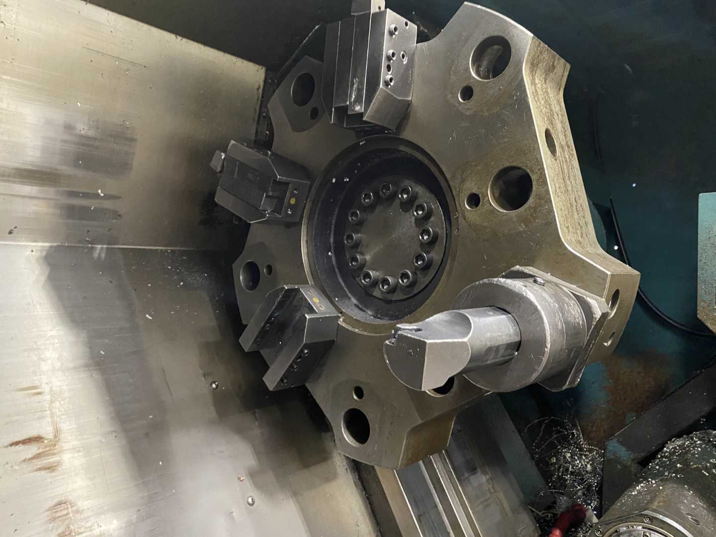 PARTS UNIT Nakamura-Tome Slant-4B CNC Horizontal Turning Center (HTC), Fanuc 6T, 12" Chuck, 33.86" Swing Over Bed, 20.47" Swing Over Saddle, 18.31" Turning Diameter