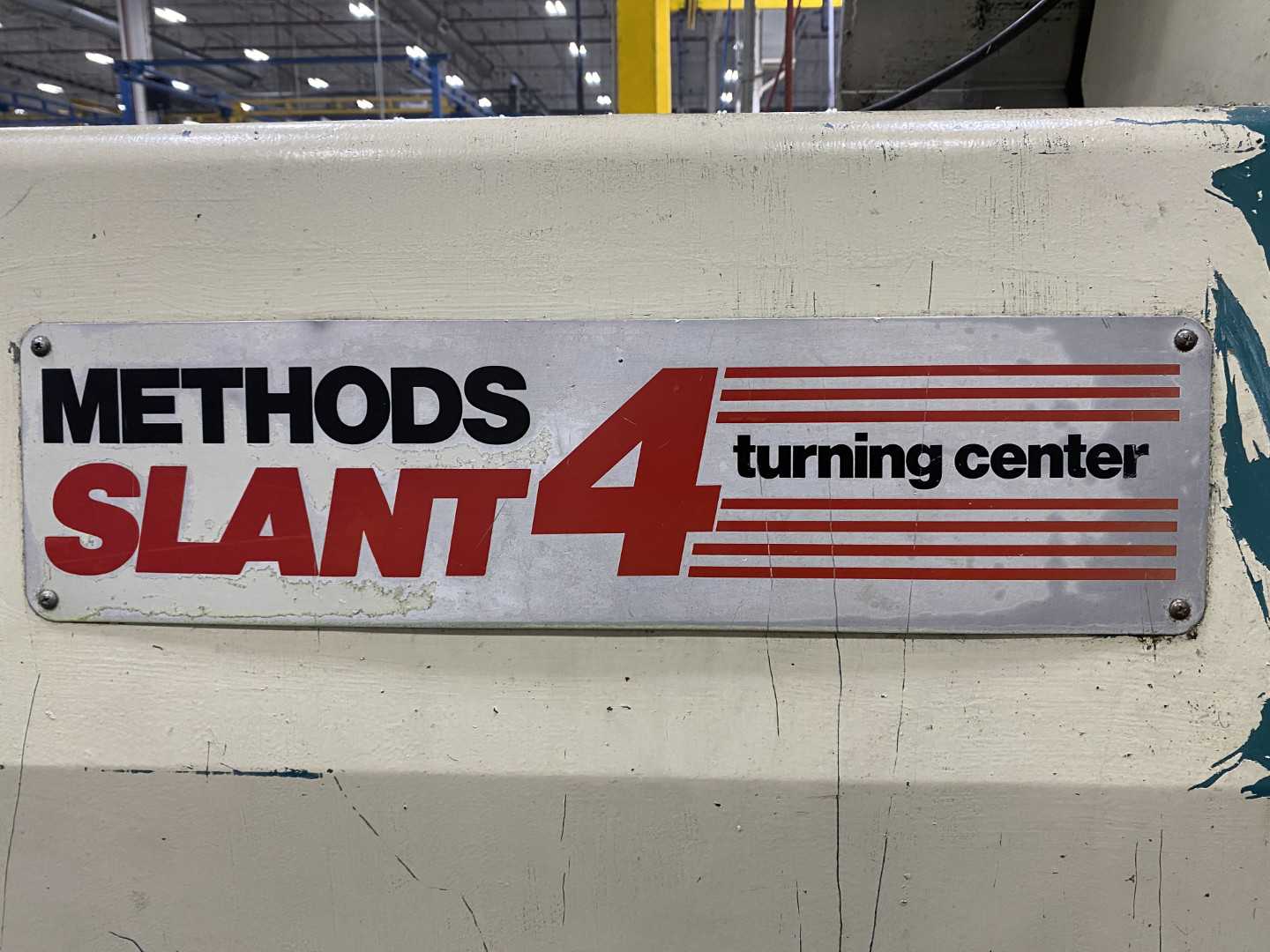 Nakamura-Tome Slant-4B CNC Horizontal Turning Center Fanuc 11T/15-T, 1992, 12" Chuck, 33.86" Swing, 20.47" Over Saddle, 18.31" Turn Dia, 63.38" Z-Travel, 10-Station Turret